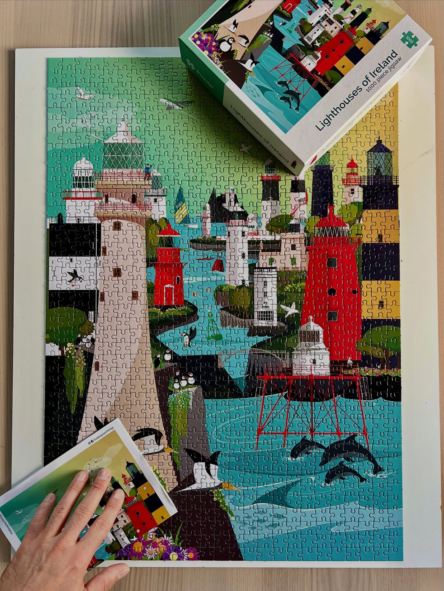 Our new “masterpiece” 🧩 proudly displayed in Carnivan Family Suite … can you spot all 16 famous Irish Lighthouses
& our very own Hook Lighthouse ? Only few minutes drive from Thistledown Lodge…
•
Book direct for best rates & special offers
•
#thistledownlodge
#visitwexford
#hookpeninsula
#hooklighthouse
#visitireland