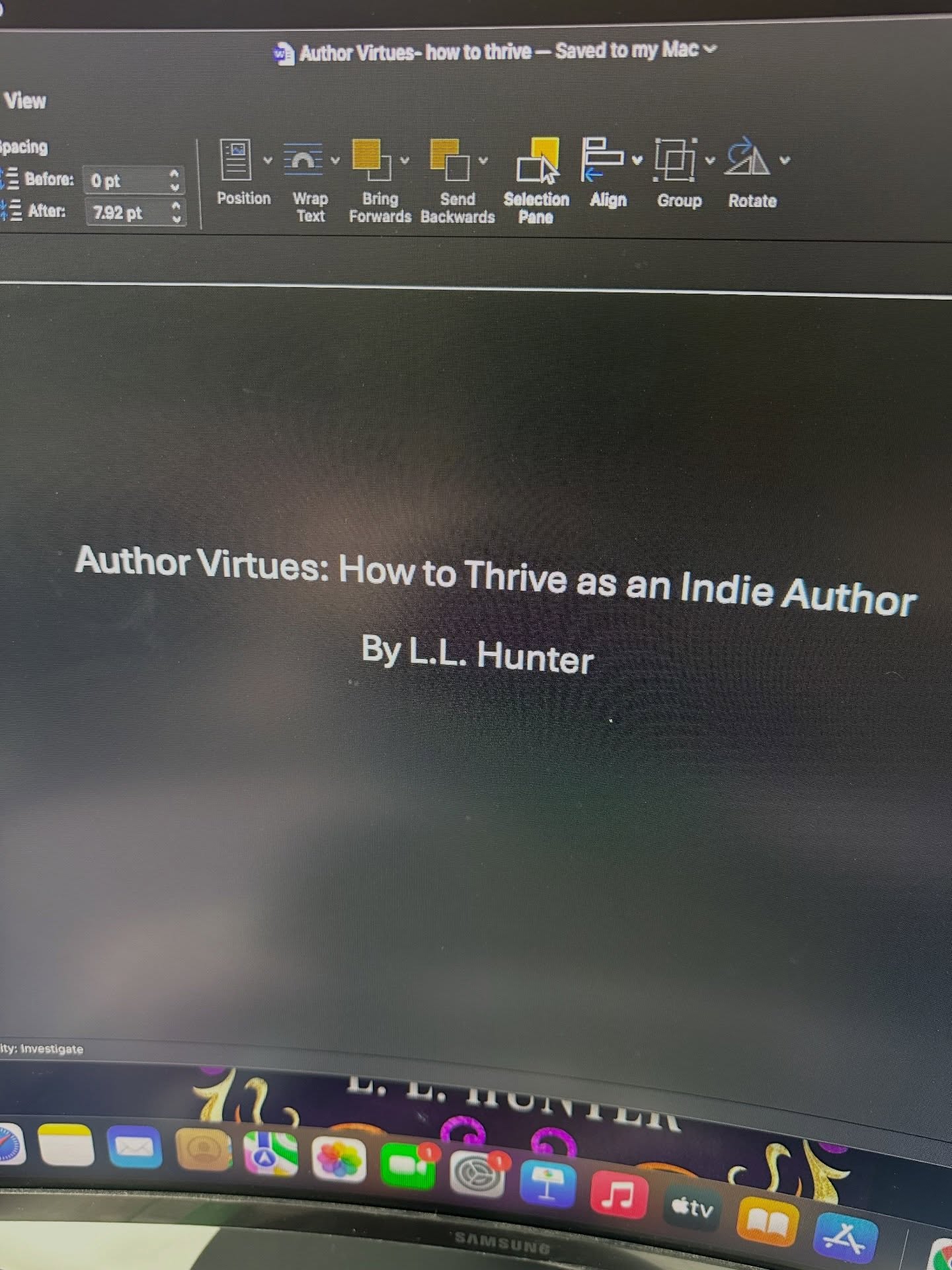 I just wrote the final chapter … my first non fiction book is DONE ✅ now for edits, a resource list and acknowledgements and to find someone to write me a forward…