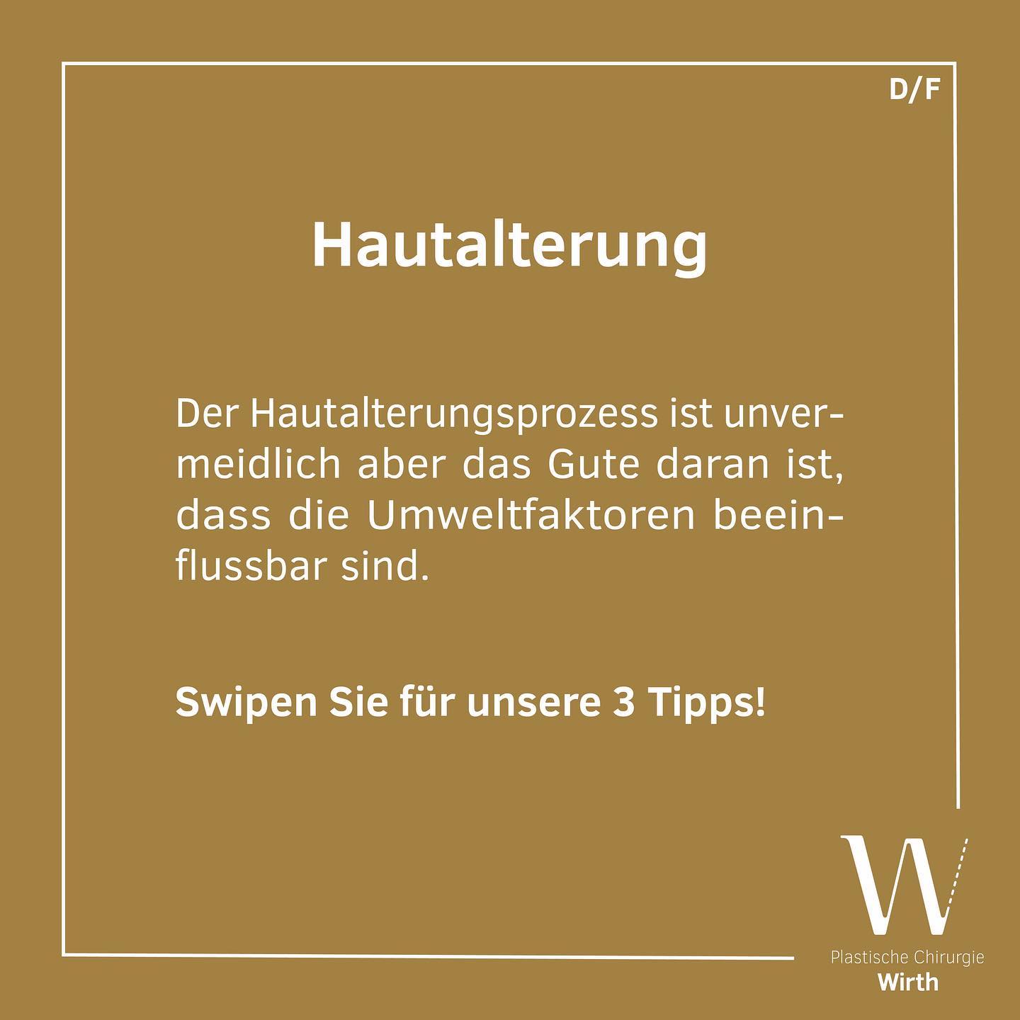 Hautalterung
Die Zeichen der Hautalterung sind die erschlaffende Gesichtshaut sowie die zunehmende Faltenbildung. Ursache ist das fortschreitende Ungleichgewicht zwischen Knochen, Muskeln, Fett und Haut. Die Gründe sind einerseits genetisch und andererseits wegen Umwelteinflüssen (z.B. Sonnenexposition) und der Lebensumstände (z.B. Rauchen, Alkohol, Schlafmangel, Ernährung, Krankheiten).
Vieillissement de la peau
Les signes du vieillissement de la peau sont le relâchement de la peau du visage et la formation croissante de rides. La cause en est le déséquilibre progressif entre les os, les muscles, la graisse et la peau. Les raisons sont d'une part génétiques et d'autre part dues aux influences environnementales (par exemple, l'exposition au soleil) et aux circonstances de la vie (par exemple, le tabagisme, l'alcool, le manque de sommeil, l'alimentation, les maladies).
#praxiswirth #drmedraphaelwirth #plstischechirurgie