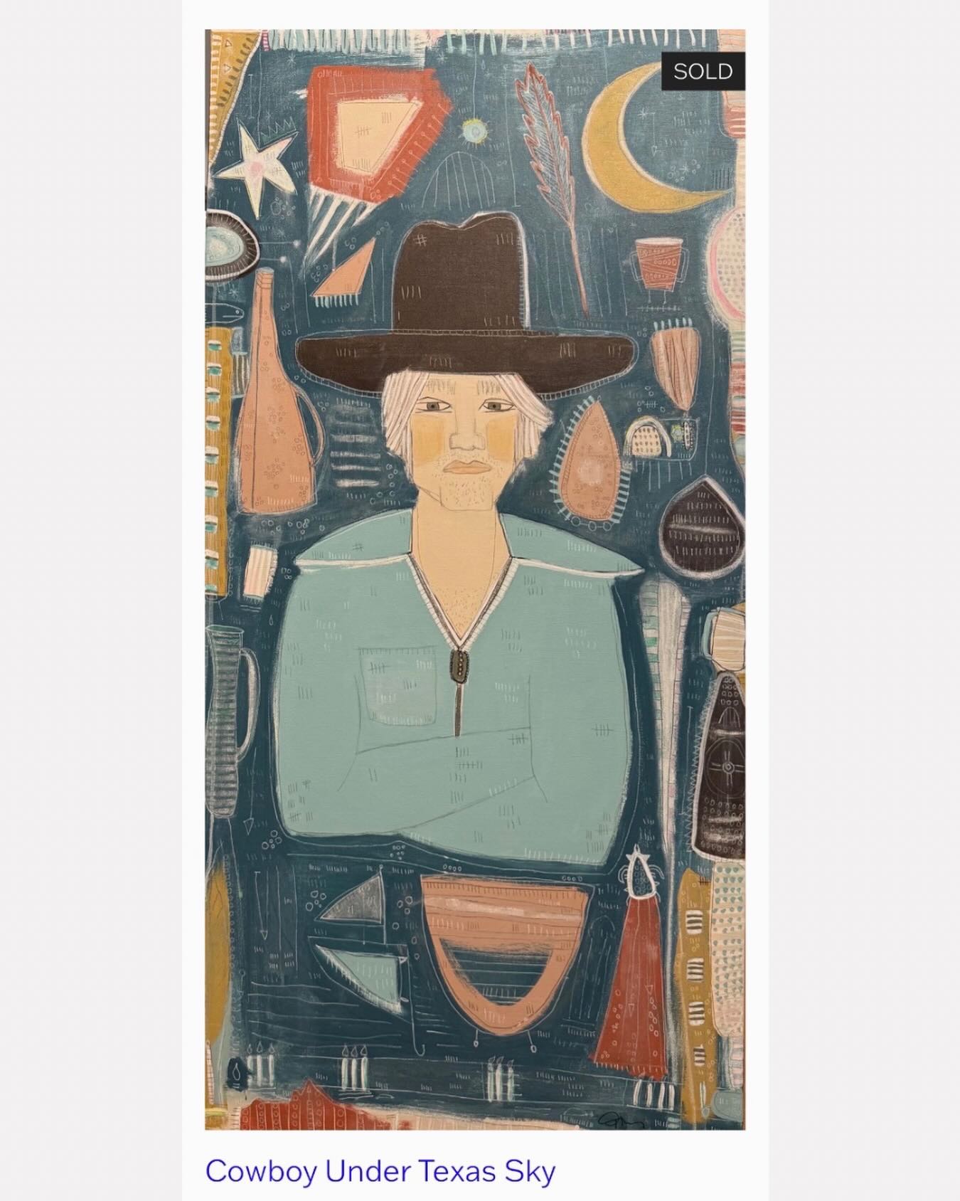 Nothing makes me happier than knowing one of my pieces is going home with a friend. 🤍
*Available work is linked in story.
#artist #art #texas #texasartists #folkart