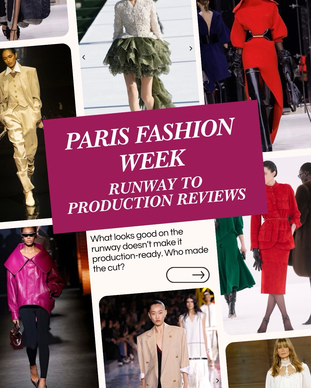 Paris Fashion Week: Runway to Production
What looks good on the runway doesn’t always make it to production. I’m breaking down 7 of my fave shows and have some hot takes at the end.
As a technical designer, I watch shows a little differently. I’m not just looking at the styling or if it’s “pretty”. I’m looking at what’s happening at the seams and what makes it a structurally sound garment.
• How complex is the construction?
• Could the pattern actually be graded across sizes?
• Would a factory be able to reproduce this consistently?
• How many sampling rounds would it realistically take?
Some collections this season were clearly designed with production in mind. Others leaned more into editorial impact and conceptual design. A lot will have to be simplified from what was shown on the runway to make it scalable.
Both approaches have value; but they require completely different technical decisions behind the scenes.
Technical design is the step between creative vision and real garments that customers can actually buy.
Curious what you think:
Which collection felt the most production-ready to you?
And which looked incredible but felt editorial-only?
Save this if you want more runway breakdowns from a technical design perspective! I’ll keep reviewing the collections through a construction lens each fashion month and share my technical design tips and manufacturing advice in between.
#fashionweek #pfw #fashiondesigner #fashionshow