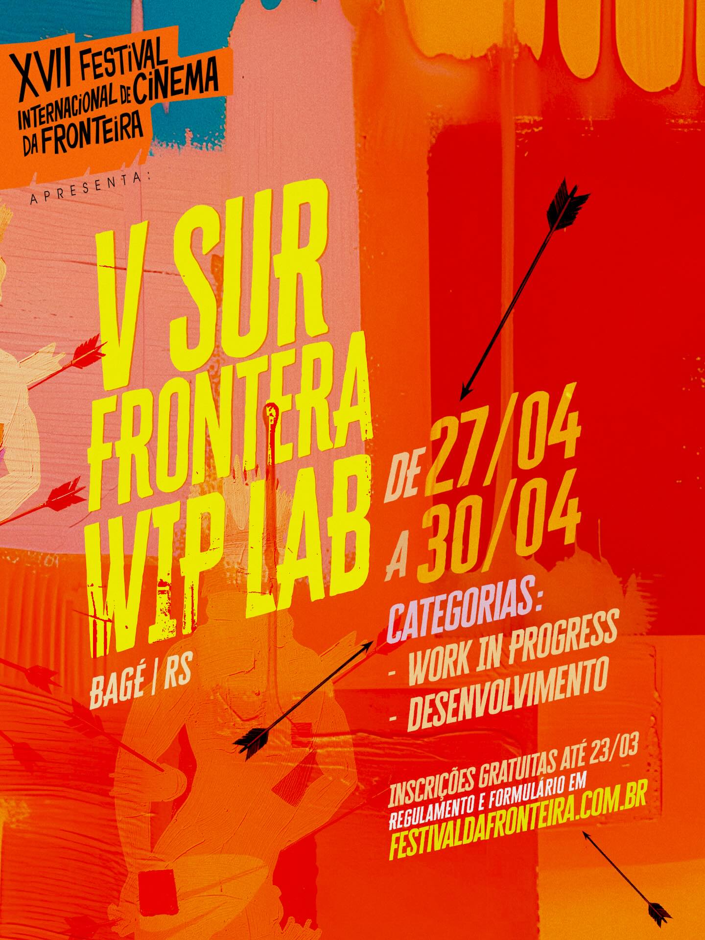 INSCRIÇÕES ABERTAS! Envie seus projetos para o V Sur Frontera WIP LAB, o laboratório do Festival Internacional de Cinema da Fronteira.
Serão selecionados 10 projetos de longa-metragem (ficção, documentário e híbrido) que abordem histórias de fronteira e multiculturalismo, com potencial de coprodução e distribuição internacional, sobretudo latinoamericanos.
📝 As inscrições estão abertas até 23 de março em duas categorias:
🎥 Work In Progress (WIP): para talentos com projetos em fase de finalização (exemplos: rough cut, primeiro corte sem finalização de som ou imagem).
✍️ Desenvolvimento (LAB): para talentos com projetos em fase de desenvolvimento (exemplos: argumento, roteiro ou pré-produção).
Um autor por projeto ganhará hospedagem e alimentação durante os dias do evento. Fiquem atentos nas nossas redes sociais para conhecer os convidados que compõem nosso time completo de tutoras e tutores!
Leia o regulamento e inscreva-se através do nosso link na bio.
-
#festivaldafronteira #xviificf #ficf17 #surfronterawiplab bagé