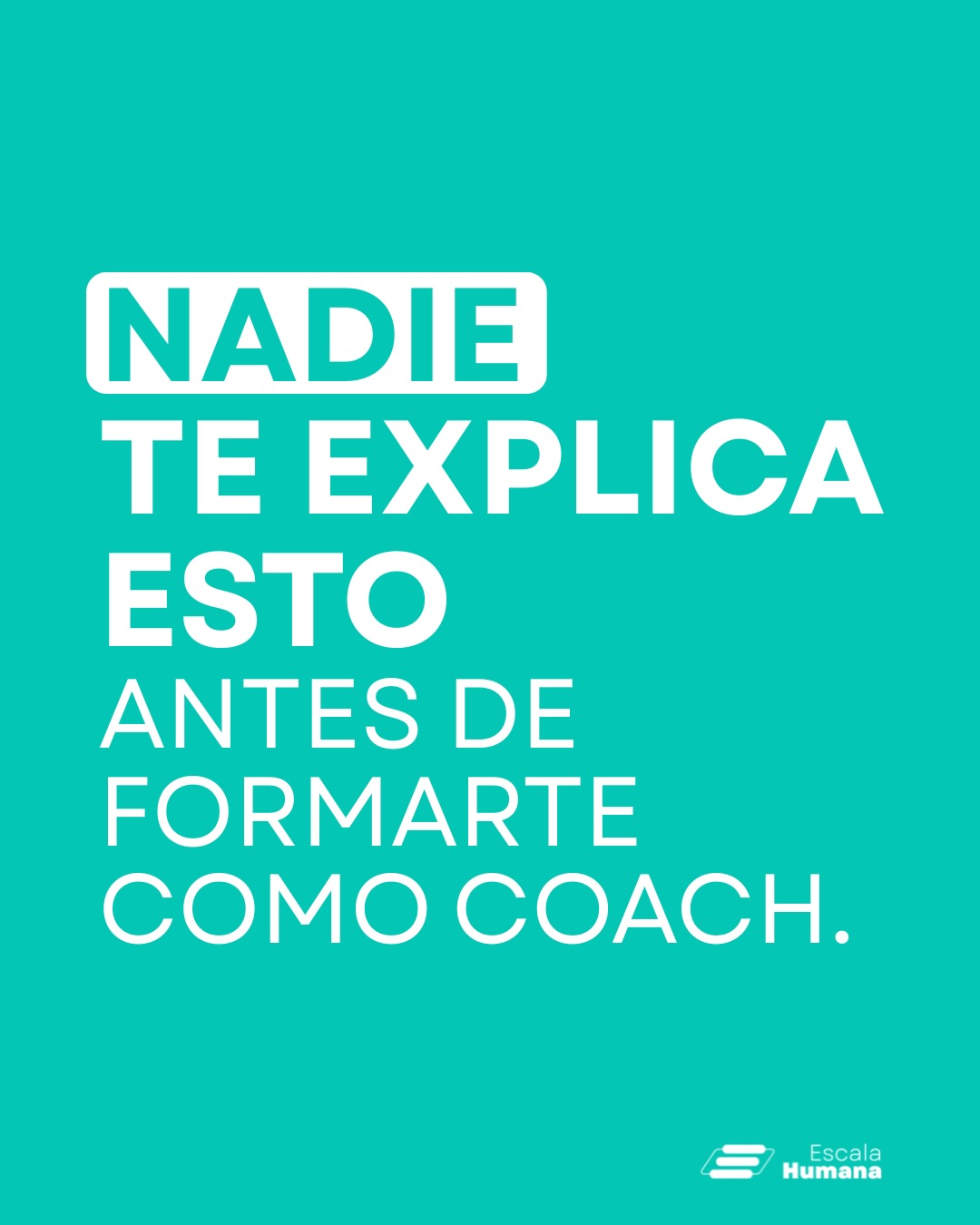 Muchas veces te presentan los programas de coaching como algo solo para dedicarte a hacer coaching.
Y sí: al terminar el PFC egresas completamente capacitado y certificado para ejercer como coach profesional.
Pero lo que casi nadie te dice es esto:
Aprender a acompañar mejora todo lo demás que haces.
Cómo conversas.
Cómo escuchas.
Cómo tomas decisiones.
Cómo te relacionas.
El PFC comienza en abril y es una oportunidad concreta para que este año sea un verdadero punto de inflexión.
🚀 Si empiezas ahora, puedes terminar el año certificado como coach.
La pregunta es simple:
¿Cómo sería cerrar este año completamente distinto a como lo empezaste?
🎓 PFC 2026 – Programa de Formación como Coach
🏅 Acreditado por FICOP
👥 Equipo docente con +30 años de trayectoria
📩 Escríbenos a ehformacion@ehumana.cl y agenda una conversación con nosotros!
#formacioncomocoach #coachingontologico