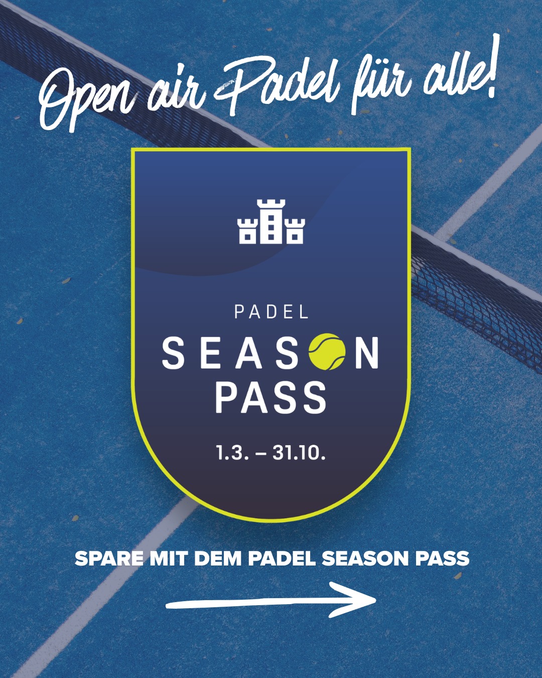 BIG NEWS! 📣 Ihr spielt regelmäßig Padel bei uns und wollt Geld sparen?
Im Vergleich zu einem Standard-Account bei unserer Buchungsplattform habt ihr mit dem PADEL SEASON PASS folgende Vorteile:
⏰ Bucht 7 Tage im Voraus und sichert euch die besten Zeitslots
🎾 Spielt statt nur 2x bis zu 4x pro Woche
✌🏼 Zahlt einfach monatlich einen festen Betrag statt bei jeder Buchung einzeln
🎟️ Keine Mitgliedschaft im TC Blau-Weiß Lechenich erforderlich
Was kostet der Spaß?
35 EUR / Monat bzw. 17 EUR / Monat für alle unter 25 Jahre (Nachweis erforderlich). Natürlich nur von März bis Oktober.
Lohnt sich bereits, wenn ihr mehr als 3 x Padel spielt bei uns! 🫰🏼
Alle Infos und wie ihr an den limitierten PADEL SEASON PASS kommt, erfahrt ihr auf www.tc-lechenich.de/padel-preise / oder schreibt uns einfach eine E-Mail an padel@tc-lechenich.de
Auf geht's! Wir sehen uns auf dem Court 🎾☀️
#openairpadel #openairfüralle #tclechenich #tcl