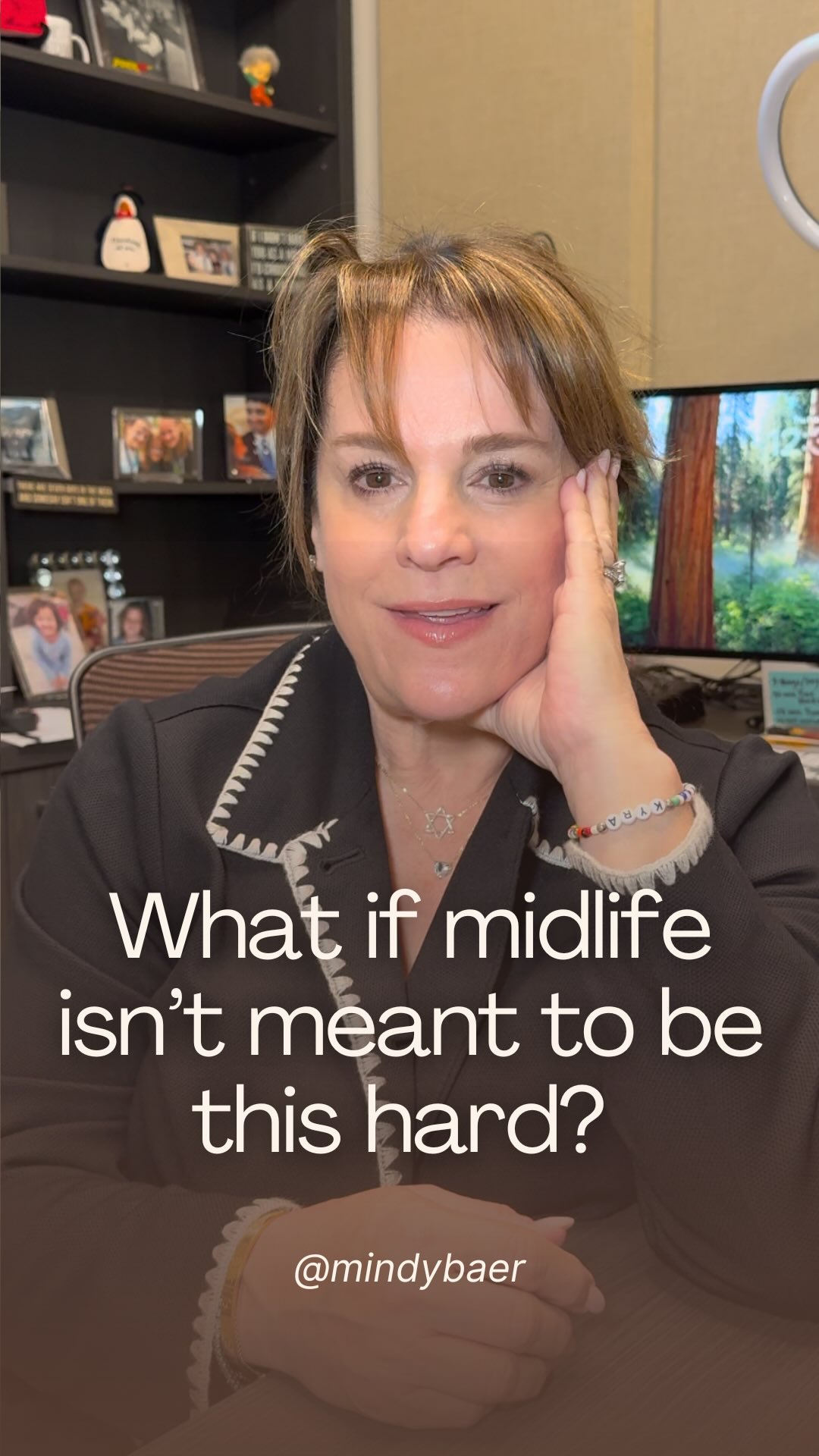 What if midlife isn’t meant to be this hard?
So many things feel heavy because we make them heavier by overthinking, over-asking, and second-guessing ourselves.
This season gets better when you let yourself enjoy it. When you decide, trust yourself, and let that be enough.
Ease isn’t irresponsible. It’s allowed.
If you want support that helps things feel easier, link in BIO!
#MidlifeClarity #MidlifeSupport #MindyBaer #WomenInMidlife #LifeCoach