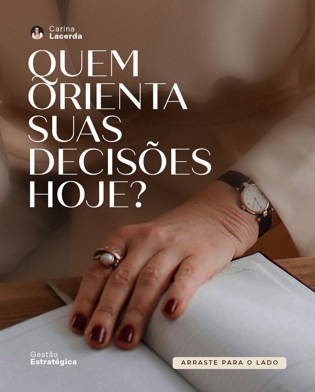 Você toma decisões o tempo todo. Algumas são simples, outras definem o rumo da empresa.
O desafio é que muitas dessas decisões acontecem de forma solitária, no meio da rotina, sem espaço para reflexão ou troca de perspectivas.
Mas decisões estratégicas exigem mais do que rapidez, exigem clareza.
Criar momentos para pensar, refletir e analisar caminhos é parte fundamental de uma liderança mais consciente e de um crescimento mais consistente.
E você, hoje, tem parado para refletir sobre as decisões que estão moldando o seu futuro?