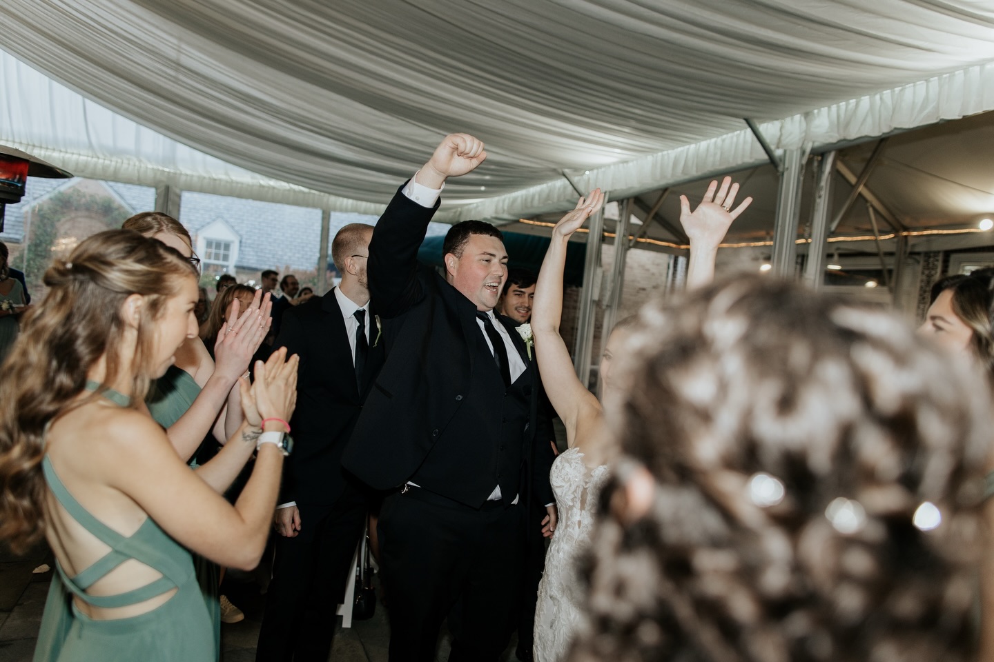 Love the energy music brings!! #3WESTweddings | 📸 @joyemartinphotography | venue: @drumoreestate