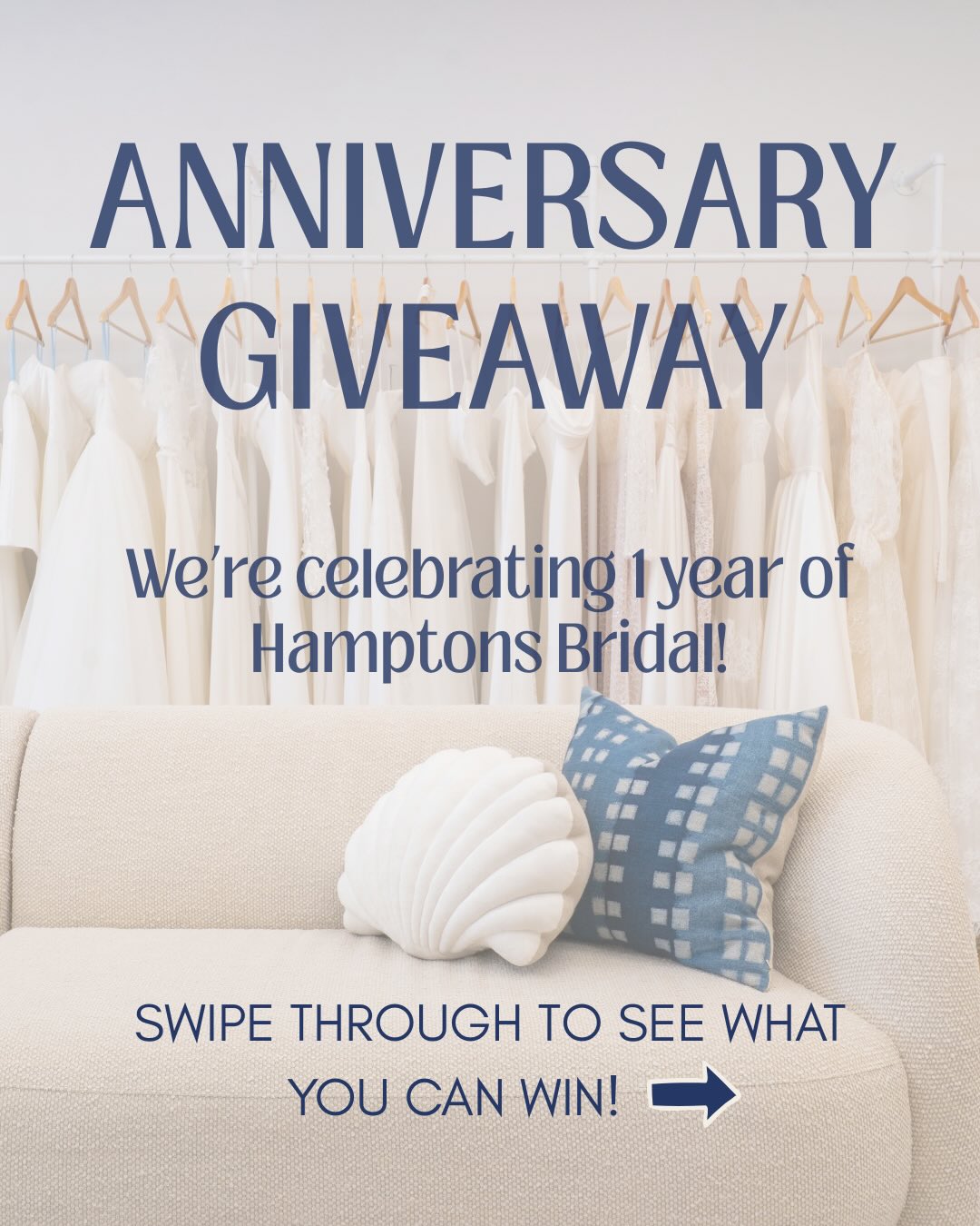 GIVEAWAY CLOSED!!! Congrats to our winner @julia.tric !!! 💖👰🏼
✨To celebrate Hamptons Bridal turning one, we’re doing a giveaway! 🥳
ONE lucky bride will receive:
• The Retroféte Hayden mini dress ($598)
• A Hamptons Bridal $250 credit towards a wedding gown for you or a bride-to-be in your life!
• Complimentary prosecco for the bride and up to 6 guests during the appointment
How to enter:
1 Follow @hamptonsbridal
2 Like this post
3 Tag a bride-to-be, or your bestie!
Each tag is an entry and the winner announced on Monday 3/16/26 🤍