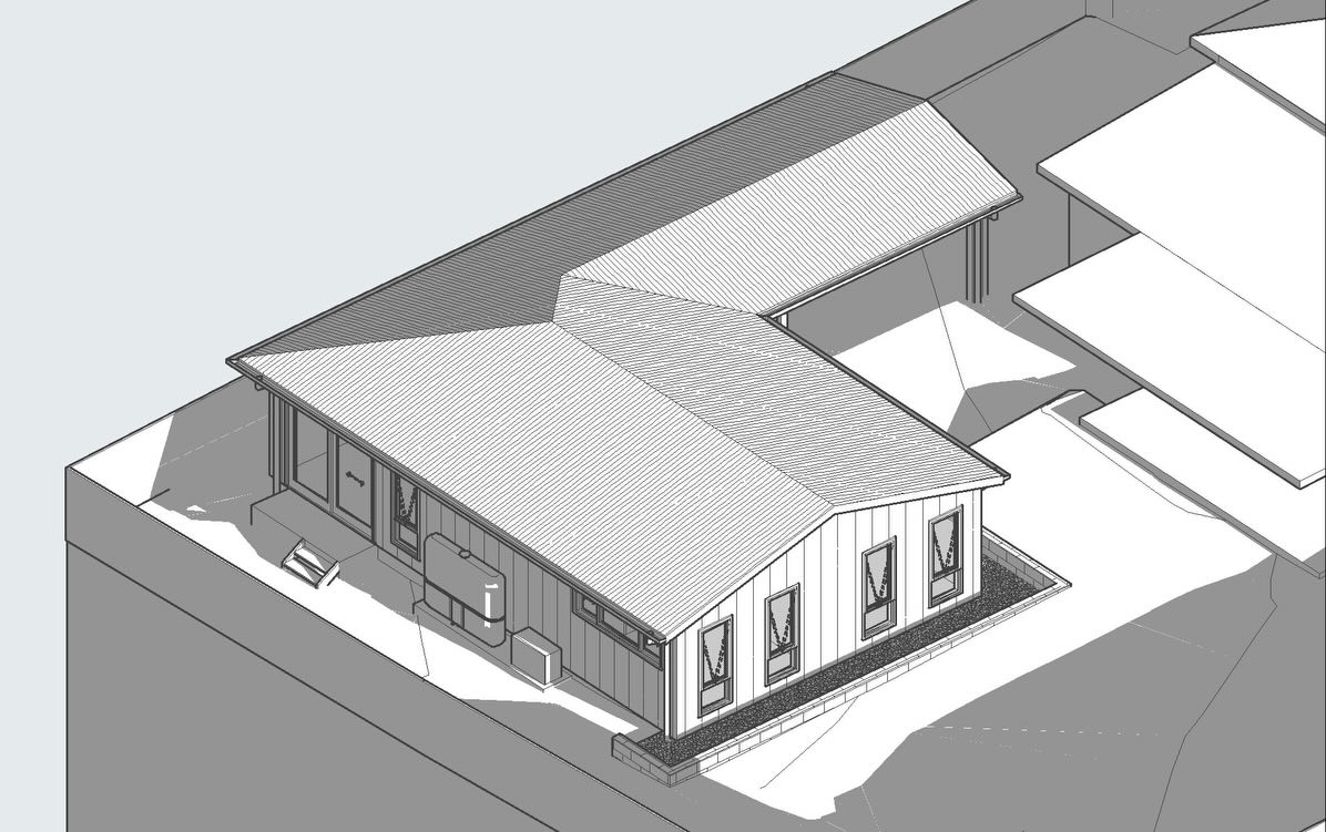 Here's a compact secondary dwelling design in Queensland that we’ve been working on. Simple roof form, vertical cladding and restrained palette to keep it practical and cost efficient.
Did you know new Class 1 and Class 1a buildings in Queensland are required to meet Liveable Housing Australia (LHA) Silver Level requirements?
These include a step-free entry, reinforced bathroom walls for grab rail installation and larger internal clearances. NSW opted out of this requirement.