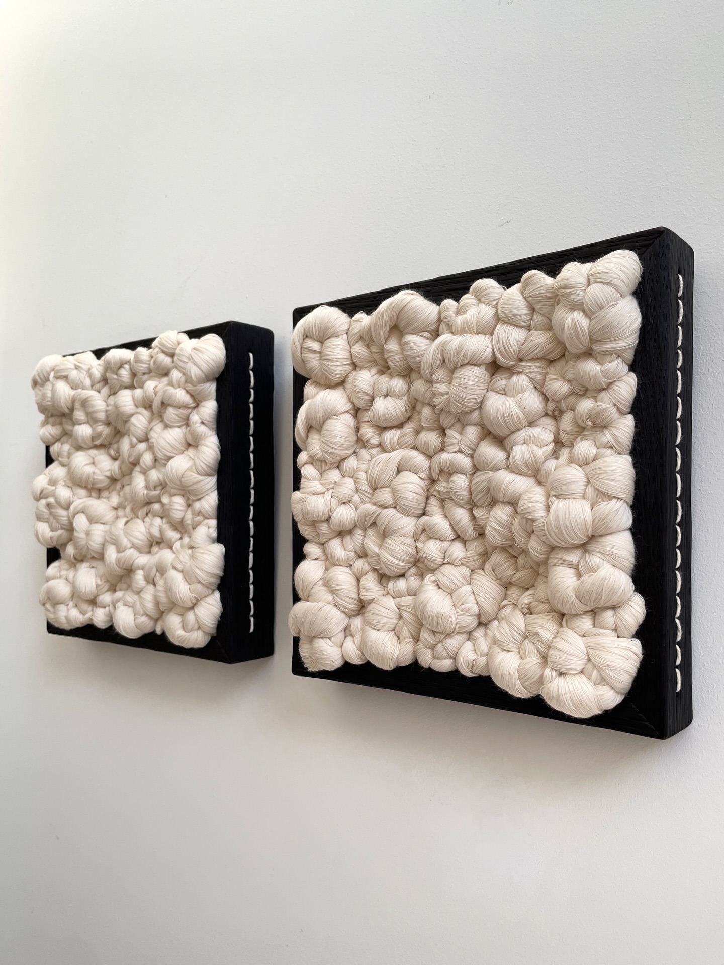 Rock 004 & Rock 005
New pieces now available.
Inspired by the weathered textures of rock found along the Devon coast.
Two small woven studies exploring density, shadow and surface.
Organic cotton, solid oak frames.
20 Ć 20 cm each.
Designed to work beautifully as a pair, though each piece stands on its own.
Details via the link in my bio or by DM.
.
.
.
.
www.ellecollins.com
UK artist. Birmingham artist. Wall art. Contemporary art. Art for interiors. Art for interior designers. Sculpture art. Textile wall art. Coastal style. Organic modern interior. Organic modern design. Texture art. Art for interiors. Statement art. Unusual art. Tactile art. Subtle art. Inspired by nature. Nature inspired art. Neutral interiors. Neutral home. Sustainable art. Sustainable design. Art collectors. Minimalist art.
#sculpturelwallart #contemporarytextileart #neutralinteriors #calmart
#inspiredbynature