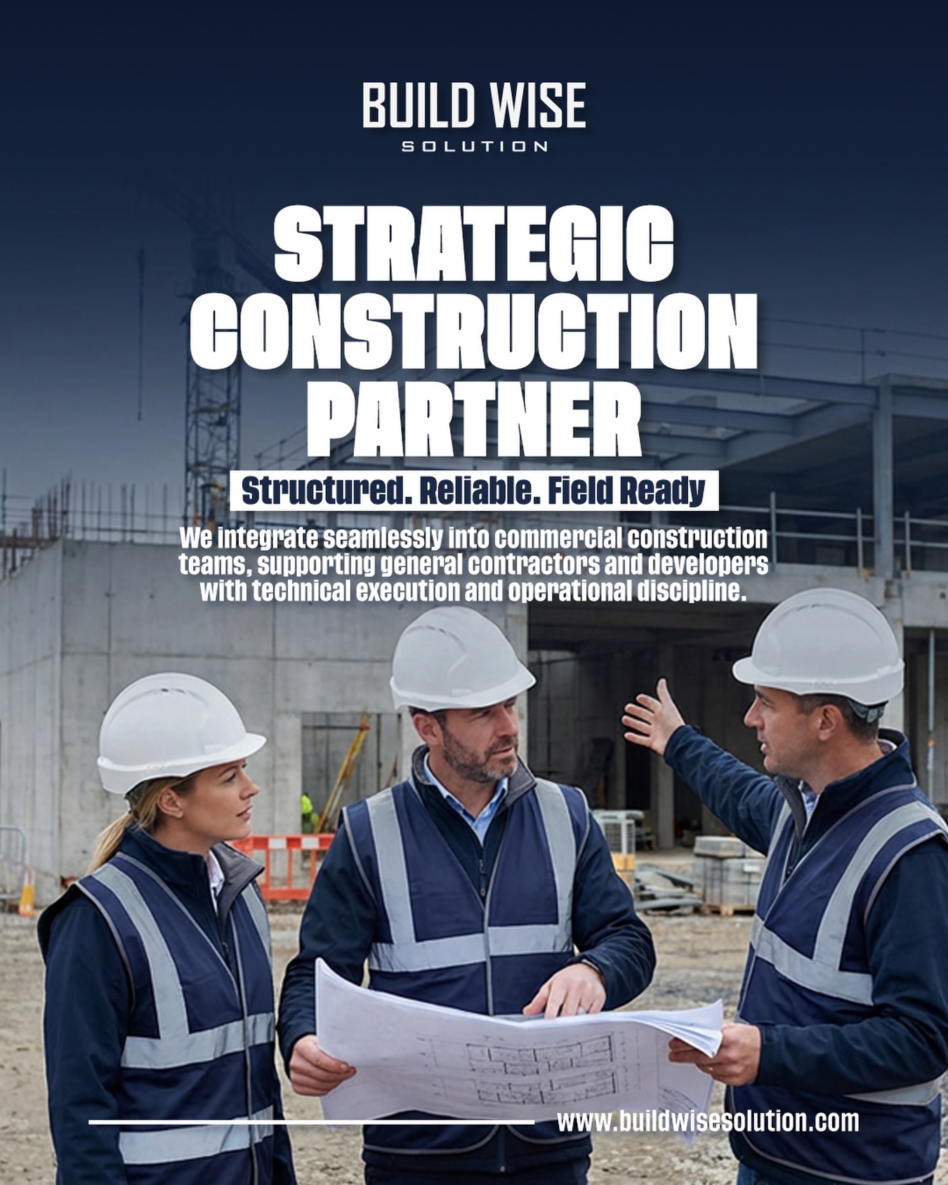 Strategic construction partners who understand the field, work with structure and deliver reliable results every step of the way.
#BuildWiseSolution
#StrategicPartnerships
#ConstructionPartners
#CommercialConstruction
#ConstructionExperts