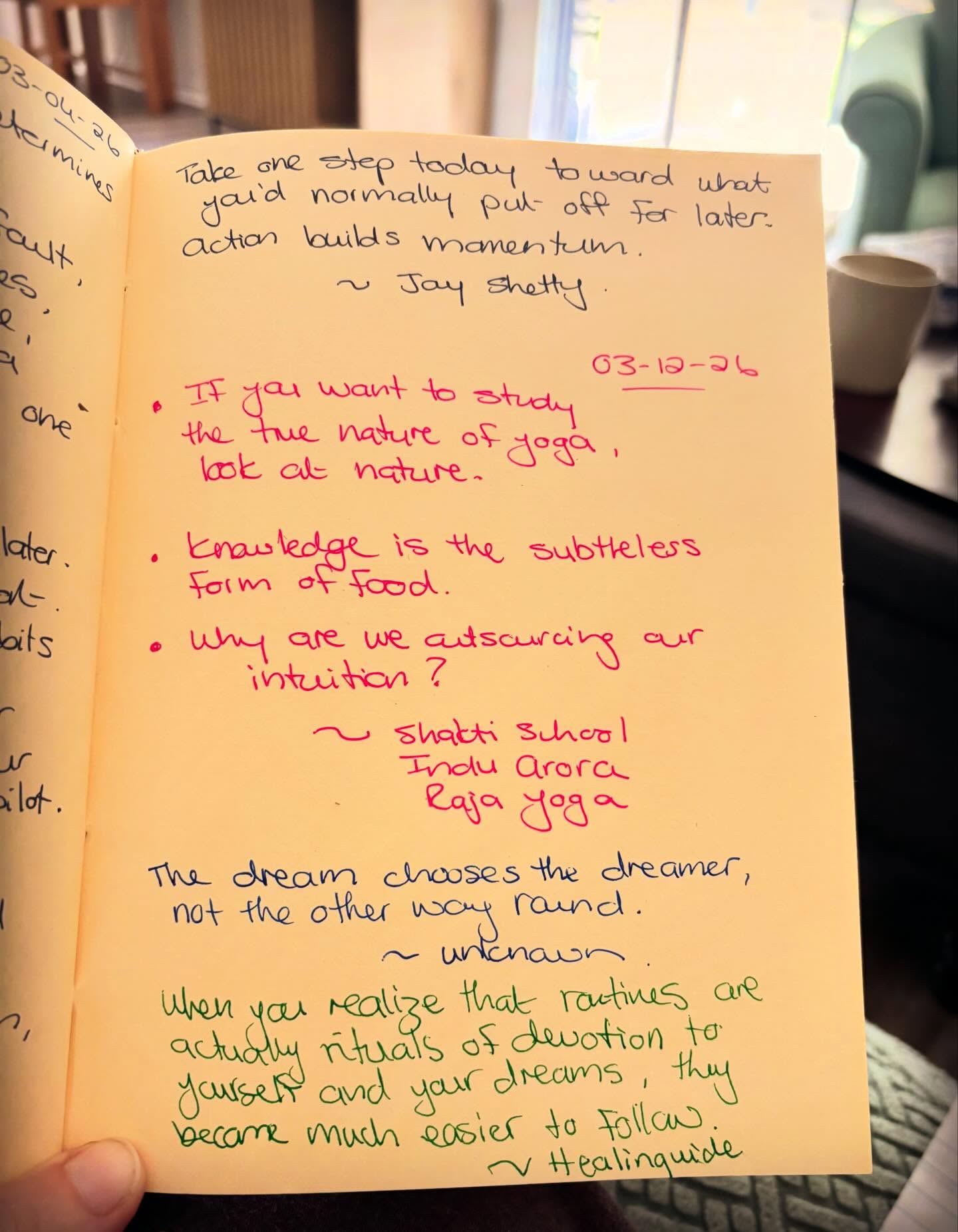 Today’s ponderings… #journaling #wordsofwosdom #dailysit