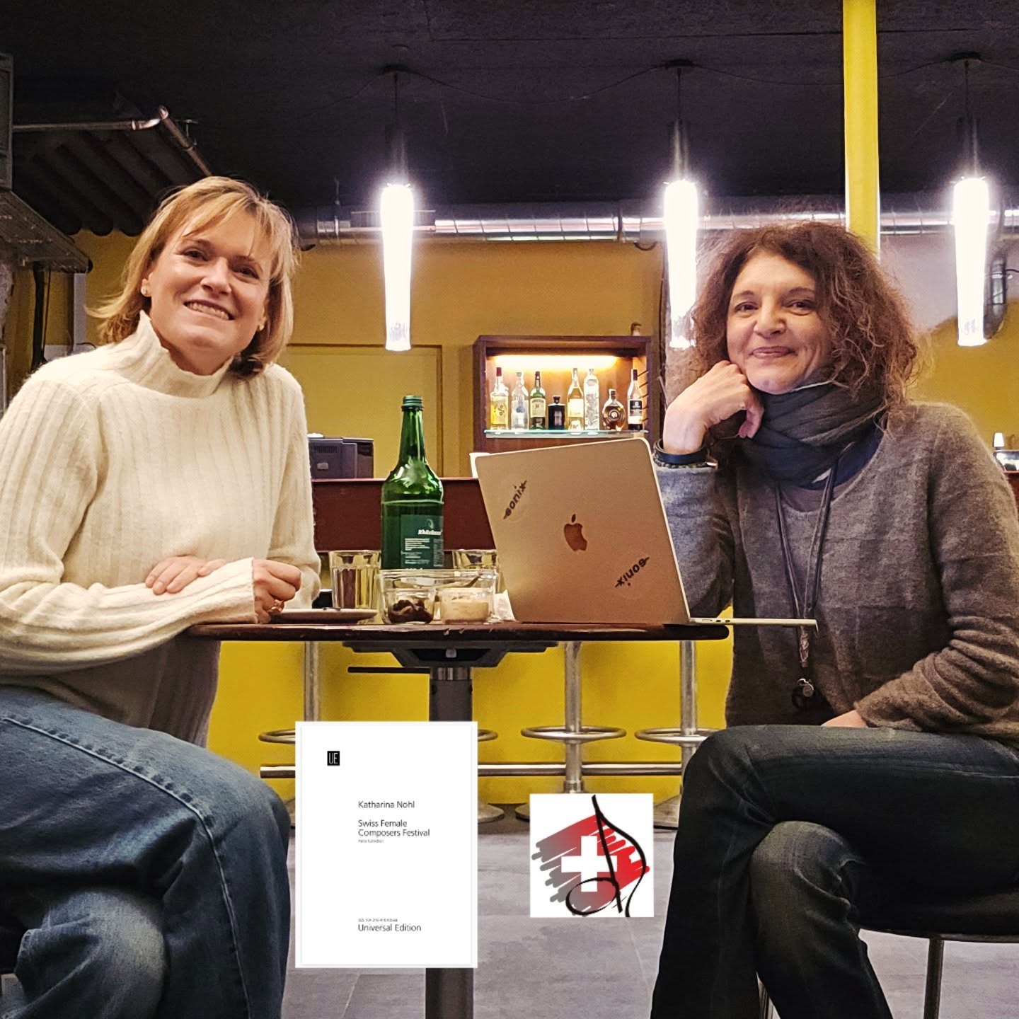 esterday's interview with @sonixwanner in Haberhausbühne Schaffhausen for our upcoming concert March 20th.
Thank you to Sonix to be so encouraging, positive and full of ideas, dreams and energy!
We are looking forward to bring new music to sound by living women composers of Switzerland