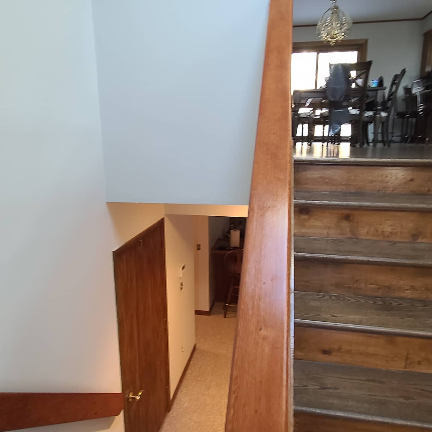 Railings Montville, NJ
Sanded bare, color change stained and poly'd