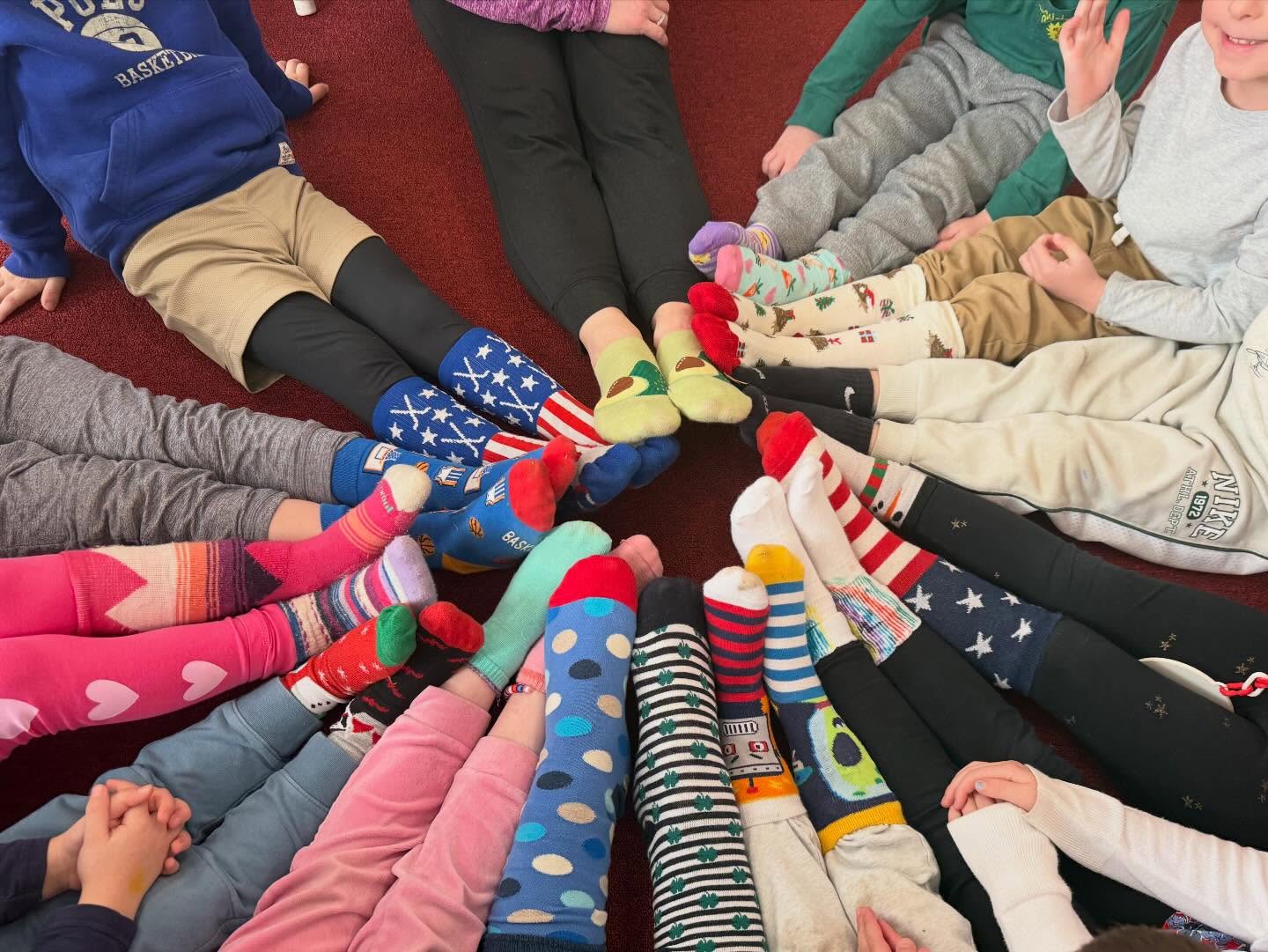 Day 3 of WCNS Spirit Week… Silly Sock Day
