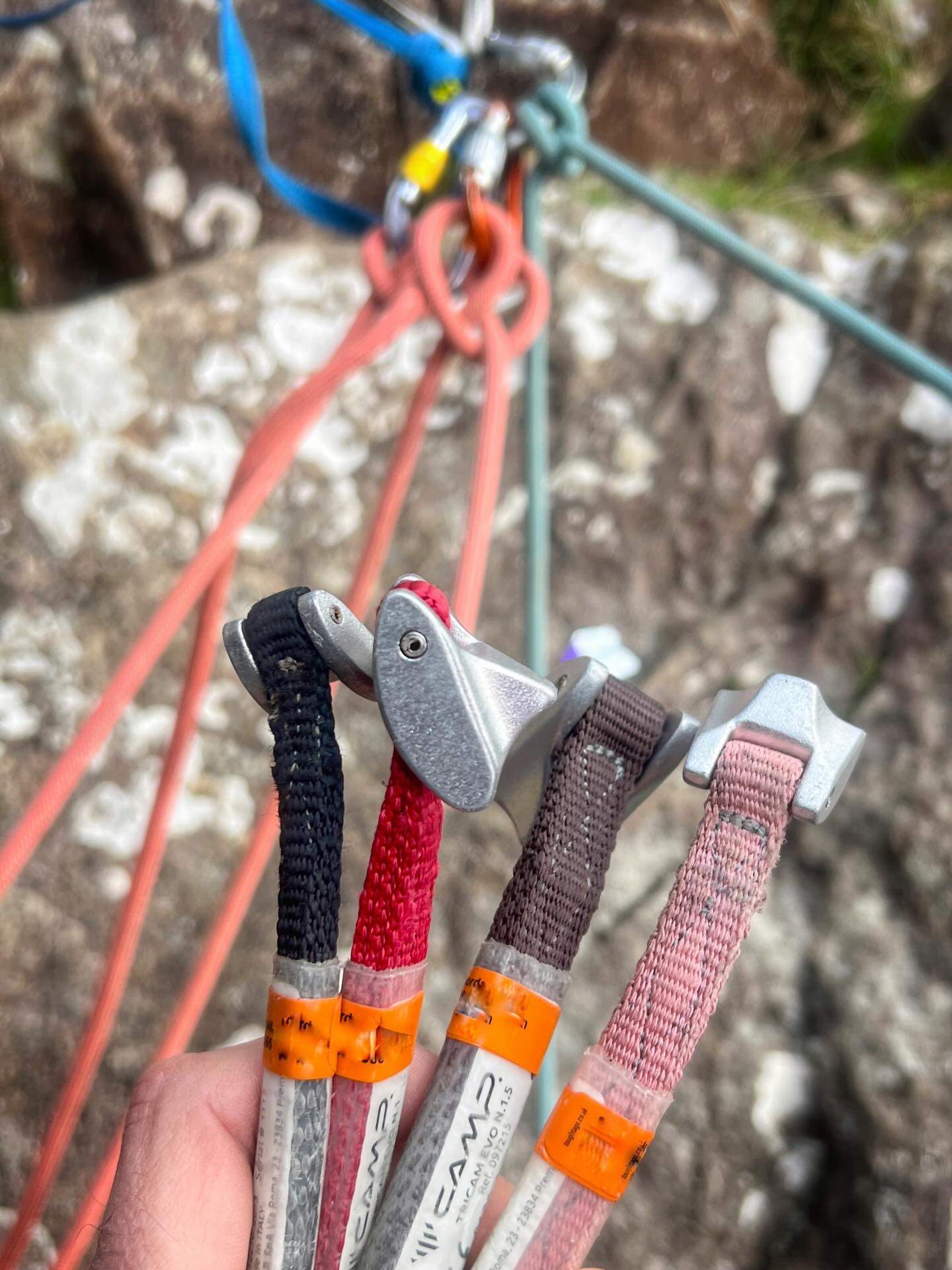 Nope, never done it, never placed one on a route!
I’ve nothing against Tri Cams, not even slightly, I’ve just never had the need.
You can place them like a nut, or in a camming profile and retail around £25 - £35 each.
Some people carry them on every route but I reckon their main niches are for specific routes with specific placements, like a quarry shot hole and winter climbing’s icy cracks.
I’m intrigued to hear if you love them (or hate them!)
.
#climbing #tradisrad #rock #gear