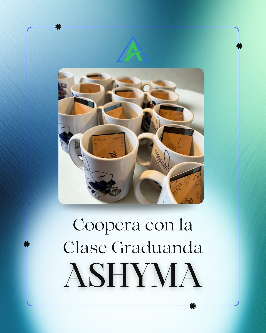 Apoya a la clase graduanda Ashyma en su meta de graduación 🎓
Adquiere una taza diseñada por los propios estudiantes y sé parte de este logro.
Precio: $11.15 (IVU incluido)
📩 Envíanos un DM para ordenar la tuya hoy mismo.