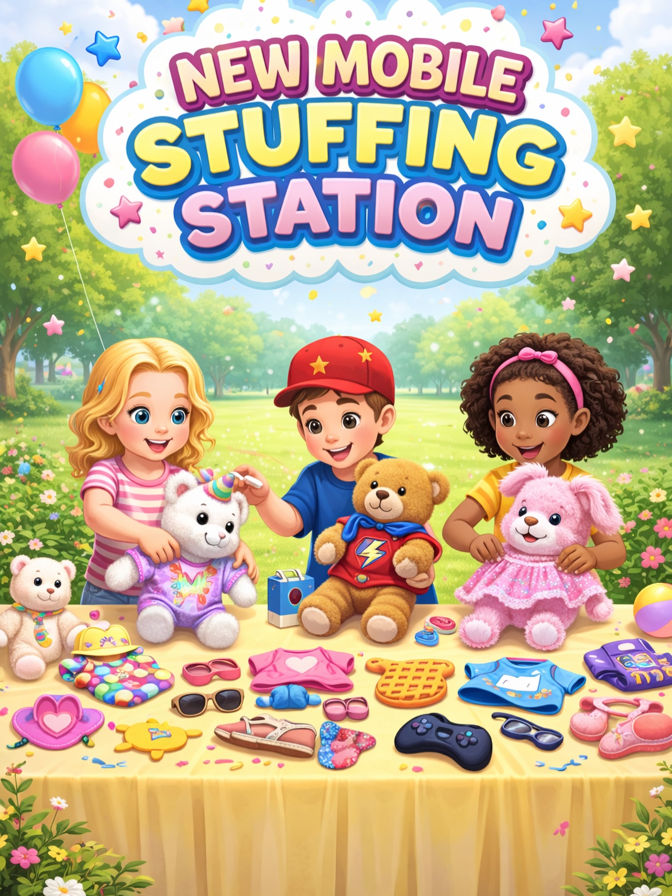 ✨ NEW SERVICE ALERT ✨
I’m so excited to introduce a brand new add-on we are now offering at LV Good Times Party Rentals… our Mobile Plush Pal Workshop! 🧸
Kids get to create their own stuffed animal, fill it with fluff, and then bring it to life by choosing cute shirts, accessories, and fun add-ons. It’s an interactive activity that becomes the perfect take-home memory from the party.
I love this idea so much because my daughter is a huge stuffed-animal kid, and seeing how excited kids get to create their own plush friend makes it even more special. 💕
Perfect for:
🎉 Birthday parties
🎉 School events
🎉 Baby showers
🎉 Family celebrations
📩 Message us to inquire and start planning something adorable for your next party.
#LVGoodTimes #LasVegasParties #KidsPartyIdeas #PartyAddOns #StuffedAnimalWorkshop