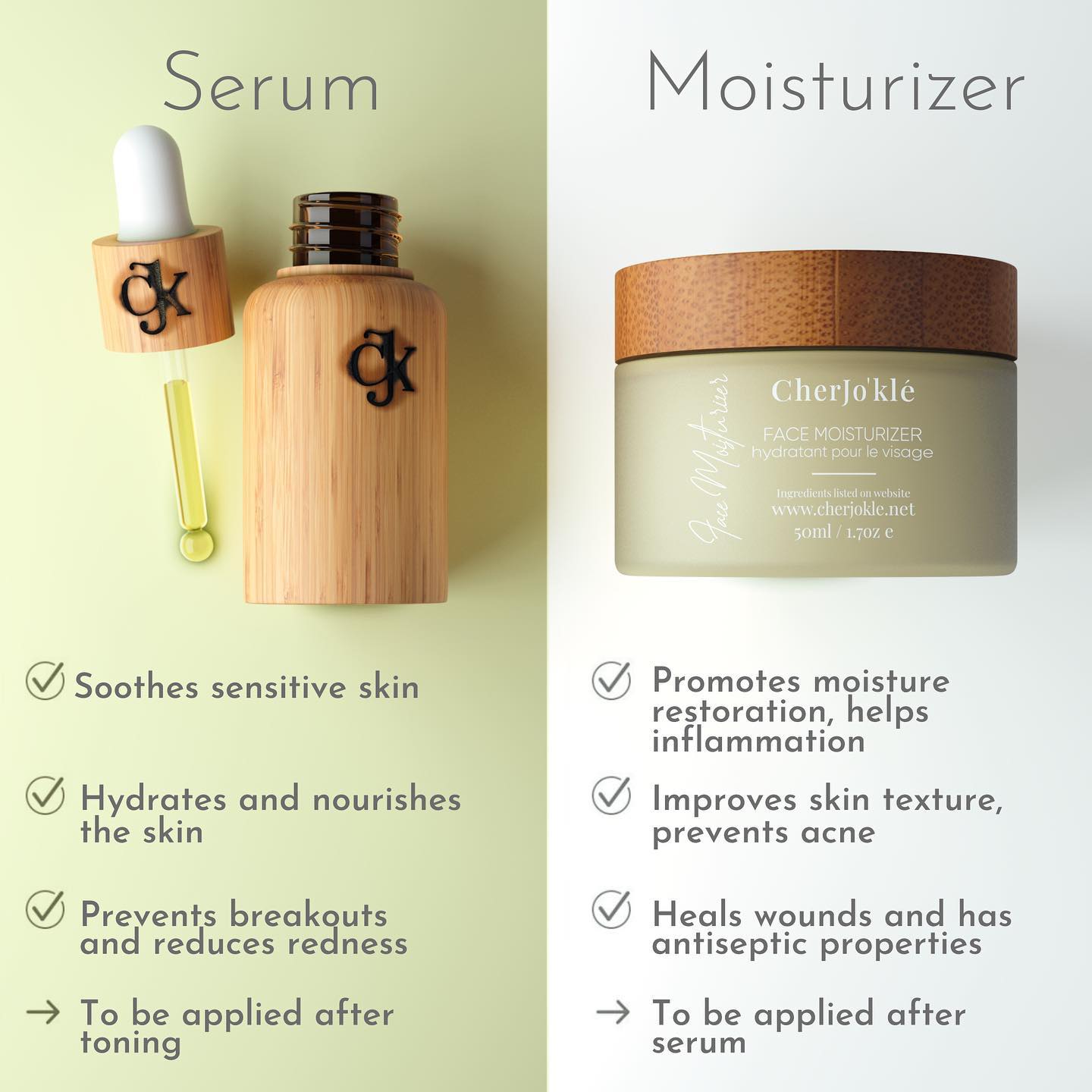 CherJo’Klé “Recovery Facial Oil”, “Face Moisturizer”, “African Black Cleanser” & “Radiance Mist”.
A few of our favorites from our skincare regimen. 😍
▫️Benefits: heals wounds, suitable for all skin types, suitable for eczema, has antiseptic properties, prevents acne, helps w/ inflammation, tightens the skin, helps pH, improves skin texture, promotes moisture restoration, and more...
▫️Shop the link in bio
————-
#labeautéàsonmeilleur #cherjokle #cherjoklecosmetics #cherjokleluxuriouslips #vivreàsonmeilleur #vegan #moisturizer #naturalskincare #naturalskincareproducts #veganskincare #beautyblogger #vegancosmetics #favoriteskincare #cherjoklefacemoisturizer #veganmoisturizer #hydrating #skincareaddict #lipsticker #skincareoftheday #2021skincare #2021skincaregoals #2021skincare #mangobutter #mangomoisturizer #mango #floridaskincare #floridaskincarespecialist #winterhavenflorida