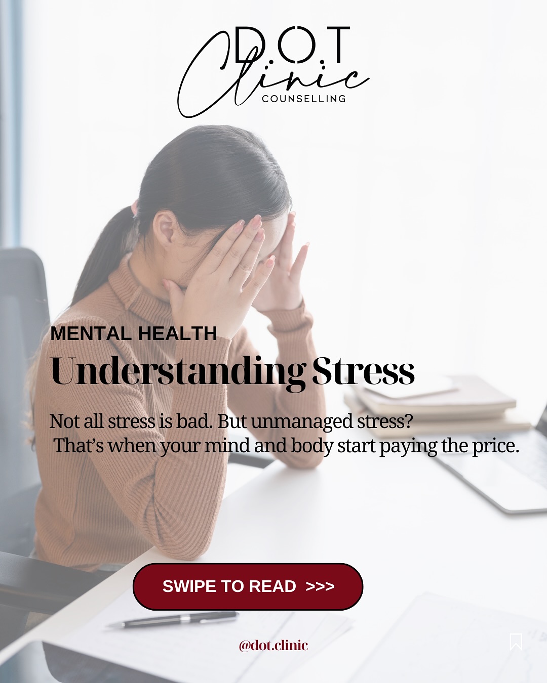 Stress is the body’s natural response to pressure, but when it becomes constant it can affect sleep, mood, focus, and physical health.
#mentalhealth #stressmanagement #wellbeing #selfcare #mindsetmatters #stressrelief #psychology