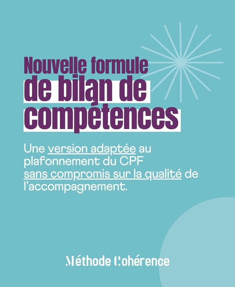 La voici la voilà, la nouvelle formule de MÉTHODE COHÉRENCE® Bilan de Compétences, accessible avec votre cpf avec un reste à charge de 103€.
Les 2 autres formules Conversion Premium et Éclosion restent inchangées !!
Le contexte du CPF évolue, et nous avons fait le choix de nous adapter sans jamais baisser la qualité de l’accompagnement.
C’est dans cet esprit que nous lançons une nouvelle formule :
Conversion Standard – Bilan de Vie Méthode Cohérence®
Un format qui combine :
- accompagnement individuel
- dynamique collective
- travail personnel guidé
Cette formule permet de continuer à proposer un accompagnement profond tout en respectant le nouveau cadre du CPF.
✨ Le premier groupe démarrera prochainement.
👥 Groupe de 4 participants minimum
📅 Inscriptions ouvertes en mars
Si vous ressentez le besoin de clarifier votre direction professionnelle et de retrouver du sens dans votre travail, ce bilan peut être un véritable point de départ.
www..methode-coherence..com
#bilandecompetences
#reconversionprofessionnelle
#sensautravail
#methodecoherence
#alignementprofessionnel
