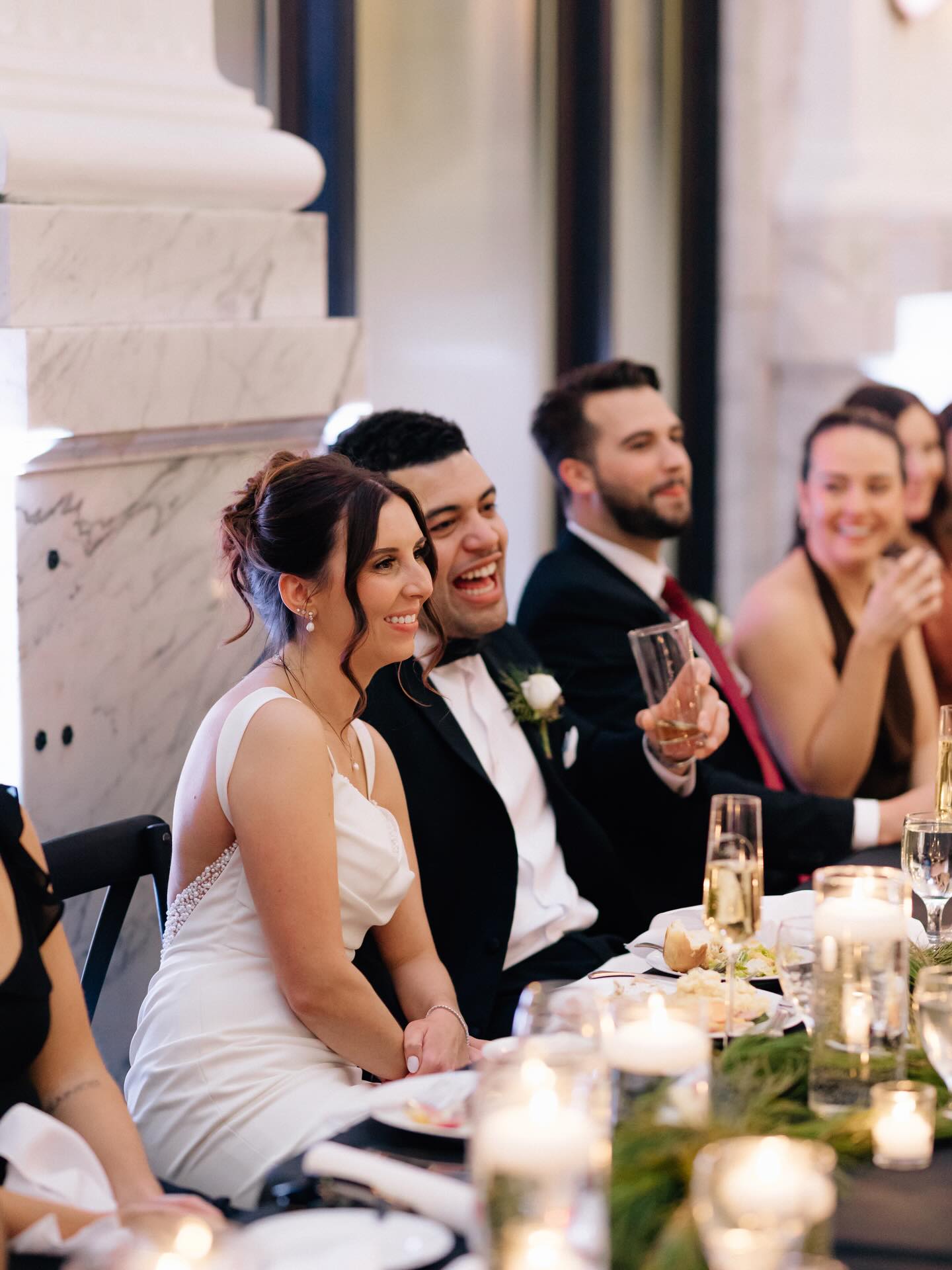 Where laughter echoes a little louder and the champagne flows a little longer. 🥂
Coordination - @dmvweddingsandevents
Venue - @citizensballroom
Photography - @marshalynphotography
Video - @willfredaphotography
DJ - @lujanentertainmentllc
Catering - @putting_ontheritz
Florals - @frederickflowerfarm
Transpo - @pointtopointlimo
Glam - @revelryhairstudio