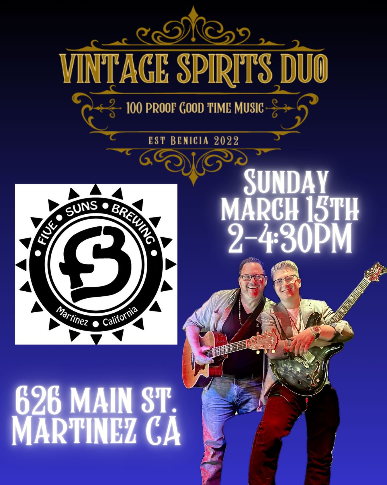 This Sunday in Martinez @fivesunsbrewing VS Duo Rides again. Great Beer Food and Sunday Vibes!!