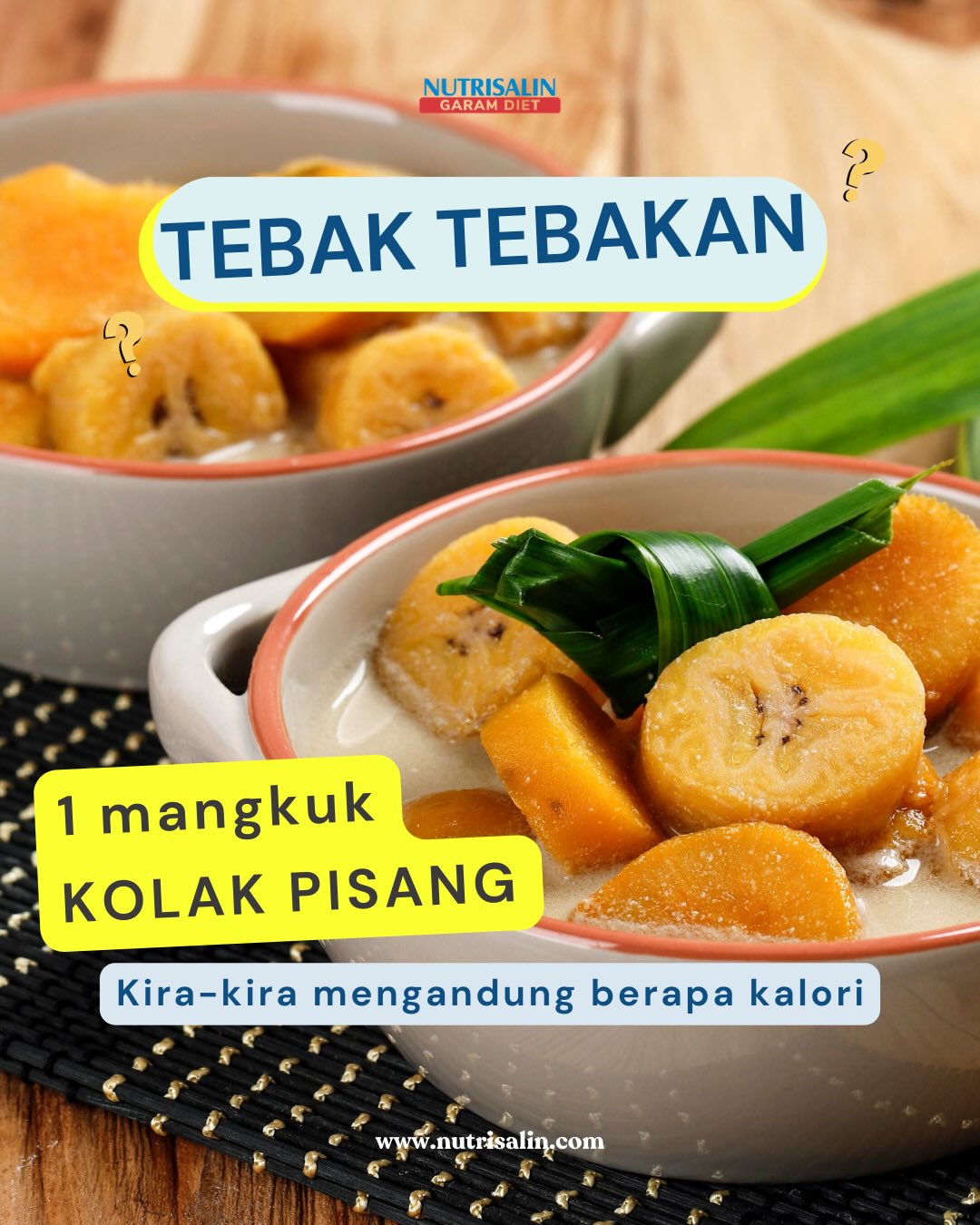 Ramadhan emang identik dengan kolak pisang yaa 🥰🍌
Tapi 1 mangkuk kolak pisang bisa mengandung sekitar 300–350 kalori dari pisang, santan, dan gula.
Boleh dinikmati saat berbuka,
asal tetap perhatikan porsinya ya.
🌙
#Garamdiet #garamsehat #nutrisalin #mausehatpakenutrisalin healthypeople sehatsehatsehat hipertensi byehipertensi