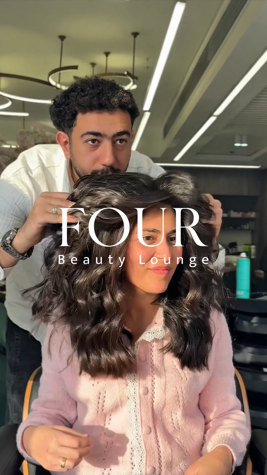 Soft layers + glossy waves = MAIN CHARACTER energy. Hair cut by Yousef @fourbeautylounge #strokesofperfection