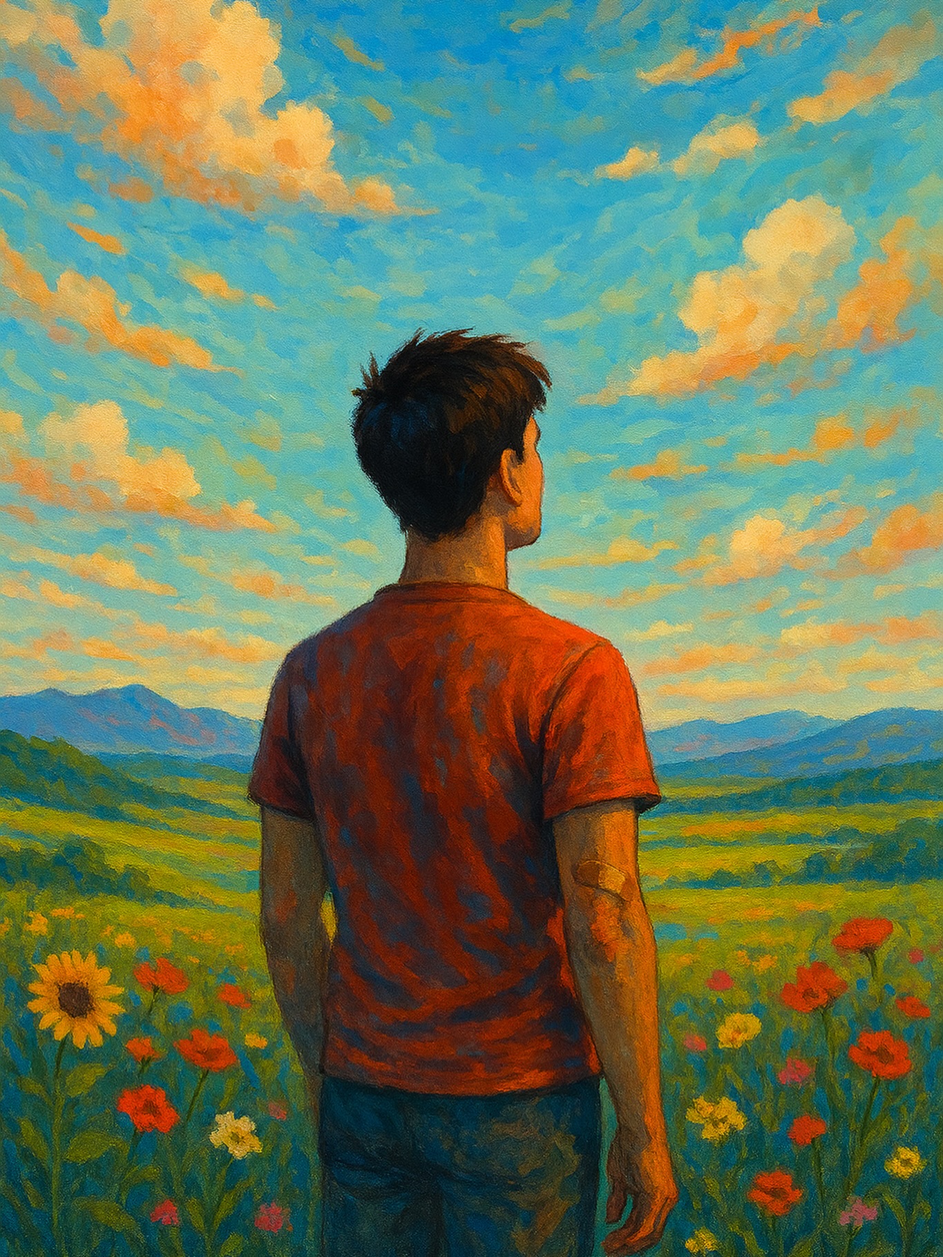 Levante-se, pois, com a cabeça erguida,
E veja que o mundo é vasto e cheio de cor,
Se a queda causa feridas,
Elas cicatrizam e ensinam sobre a dor.
#poesia #poesiabrasileira #trabalhoautoral
#arteempalavras #poem