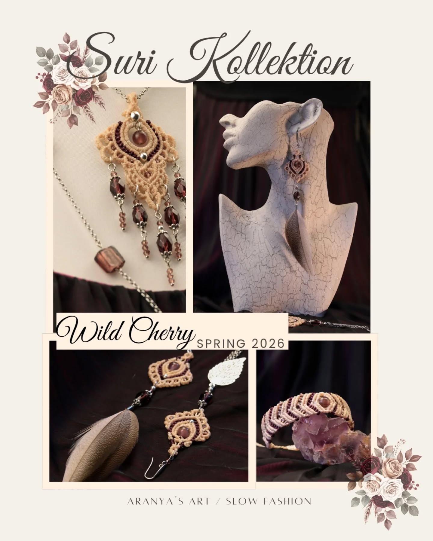 🍒In love 😍 Meine neue „Suri“ Wild Cherry!
Guten Morgen! ✨
Du weißt ja, wie das bei mir ist 😅 in meiner Werkstatt steht der Kopf eigentlich nie still. Während ich noch die letzten Päckchen packe, schwirren schon wieder tausend neue Ideen durch meine Finger. 🛠️🧶
Darf ich dir meine neueste Liebe vorstellen? Die Kollektion „Suri“ Wild Cherry. Ich habe mich dieses Mal für eine Kombi aus kräftigem Kirschrot und zartem Korallrosa entschieden – ich finde, das strahlt so richtig schön! 🌸🍒
🤗💖-Gute-laune-kombi-💖🤗
Es sind natürlich wieder reine handgeknüpfte Unikate aus robusten, farbechten Micro-Makramee Garn, das ich so liebe. Alles schön leicht, allergikerfreundlich und eben echtes Makramee-Handwerk direkt von meinem Arbeitstisch in Oberösterreich 😊
Die Stücke sind gerade ganz frisch in den Shop gewandert. Schau doch mal rein, wenn du Lust auf einen kleinen Farbtupfer für den Frühling hast! ✨🛒 Link in Bio
Wie gefällt dir die Farbkombi aus Kirsch und Korall? Ich bin ganz verliebt – und du? 👇
So nun werde ich wieder weiter tüfteln Mal schauen was es beim nächsten wird 🙂↔️
Herzliche Grüße
Katharina 💝
#AranyasArt #SuriKollektion #WildCherry #HandmadeWithLove #NeuImShop MikroMakramee BohoStyle SlowFashionAustria Vöcklabruck Farbenliebe Frühlingslook