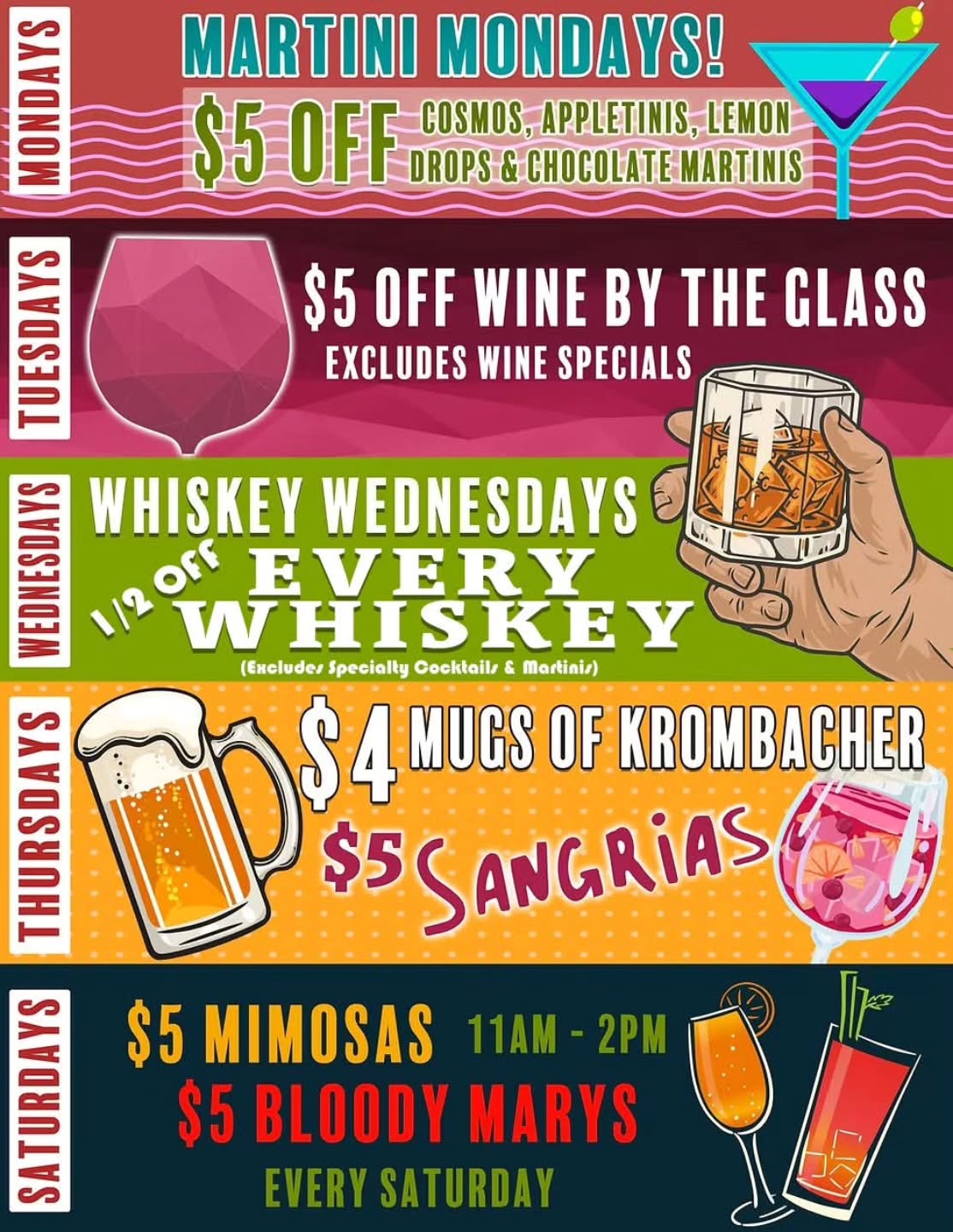 Tonight is $4 Krombachers and $5 Sangrias! Every Thursday!