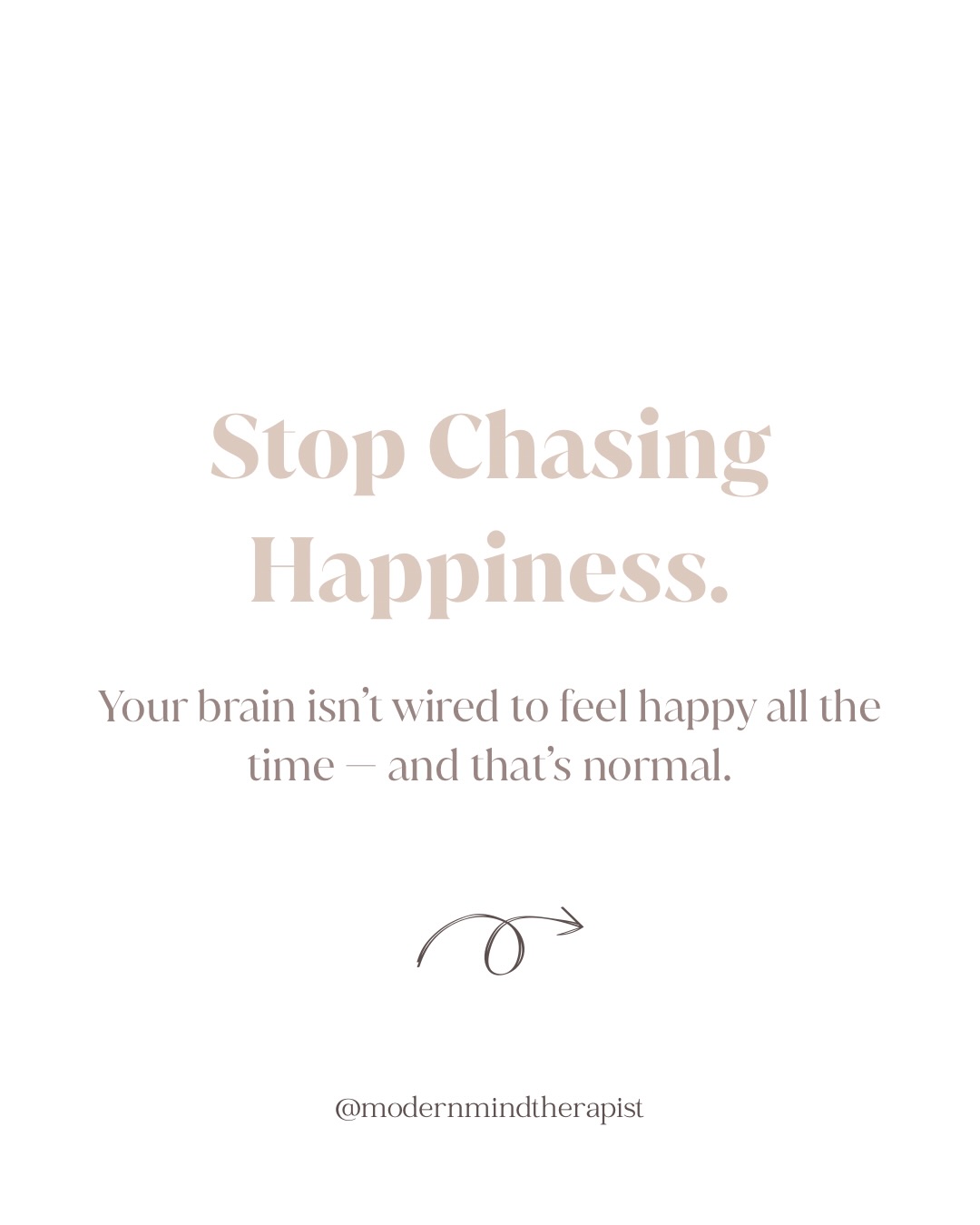 We’ve been told happiness is a destination — that someday, if we just get the right job, partner, or body, we’ll finally be happy.
But here’s the truth: humans aren’t wired to feel happy all the time, and chasing it can actually make us feel worse.
Instead of peaks of happiness, focus on peace, nervous system regulation, and presence in your body. These are the foundations of long-term well-being — not perfection, not constant joy, just a steady sense of safety and aliveness.
• Peace over peaks.
• Regulation over racing.
• Presence over perfection.
Happiness is a signal, not a finish line.
#therapy #mentalhealth #wellbeing #stopchasinghappiness #nervoussystemhealing