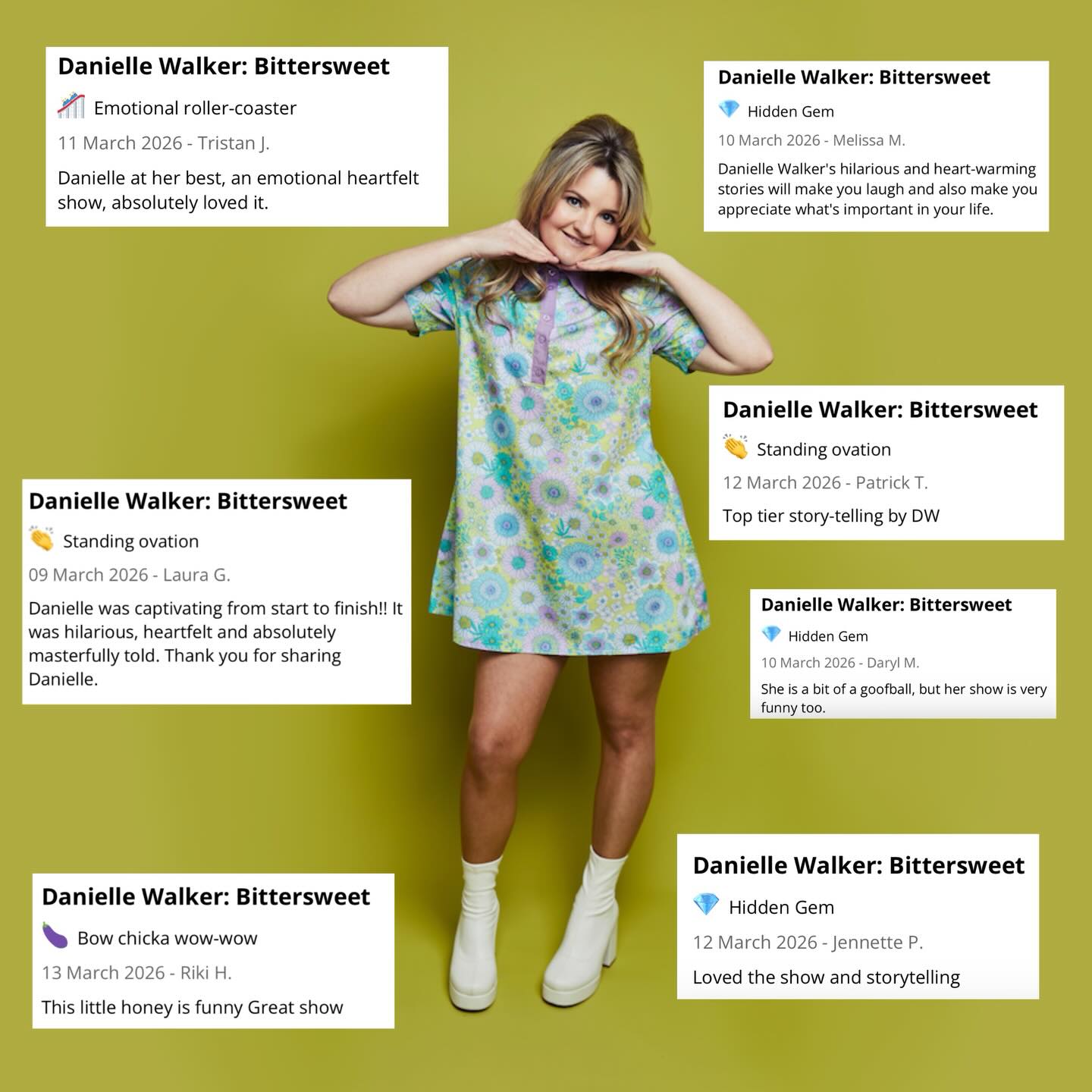 ADELAIDE!!! Reviews are in! I’ve got 3 nights left for you to catch the show 🐸