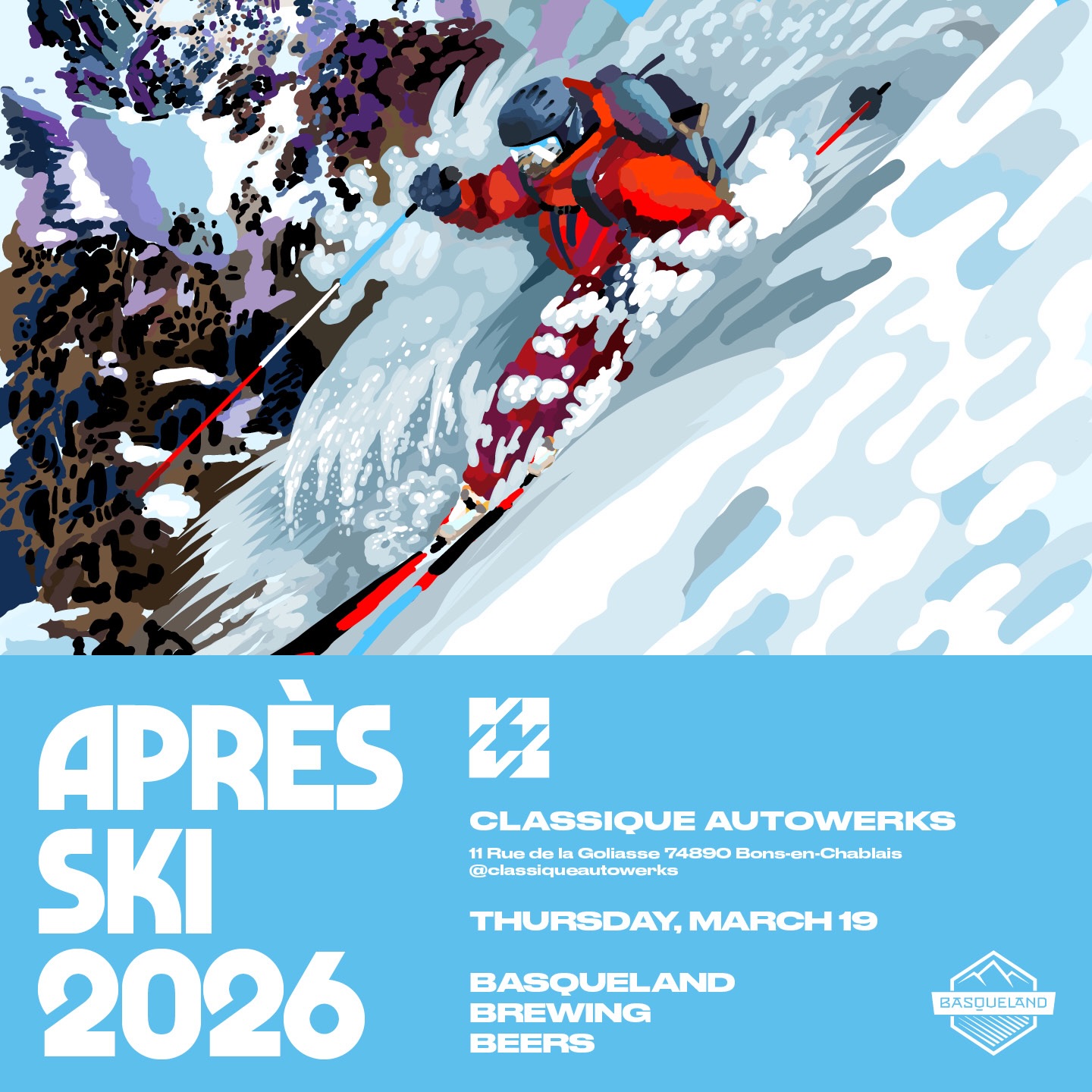 📣PEOPLE NEAR TO GENEVA ! 🚨
Jeudi prochain, @basquelandbrew débarque chez Classique pour une soirée bien houblonnée !
3 pressions ainsi qu’une sélection de canette à découvrir avec la présence du brasseur !
Pour accompagner tout ça, retrouvez la carte food : Raclette, Focaccia, Hotdog, Saucisson, St-Félicien & autres 🔥
📍11 rue de la goliasse 74890 Bons-en-Chablais
Places assises limitées pensez à réserver !
À bientôt chez Classique ✌🏻
#bar #beer #craftbeer #beercraft #lounge