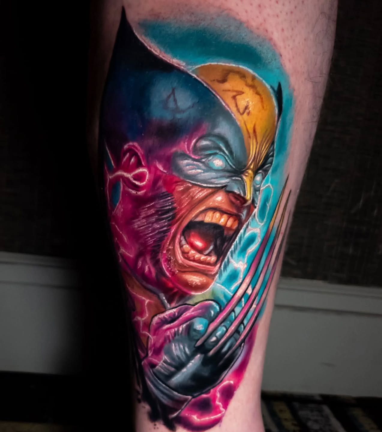 Super cool furious Wolverine tattoo done by Brandon @inkbybrandonlee this past weekend at the @motorcitytattooexpo
#motorcitytattooexpo #colorsurrealism #wolverinetattoo #detroitmichigan #awardwinningtattooartist