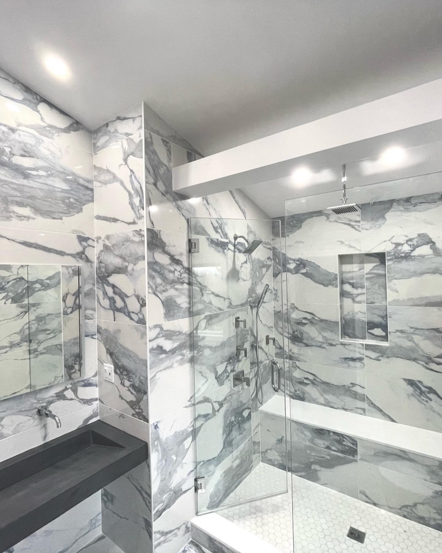 New #bathroom Swipe to See Before
#omegacmg #tile #design #showerdesign #homerenovation #westchestercounty