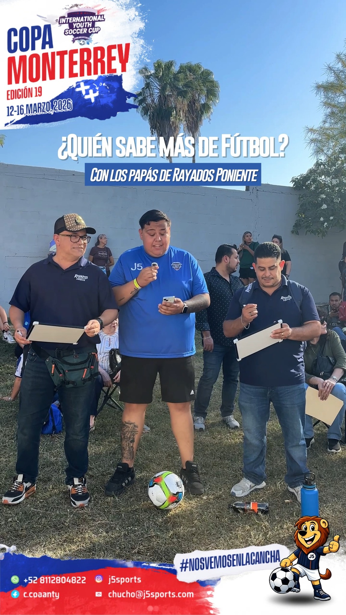 Trivia futbolera con los papás de Rayados Poniente ⚽🔥
¿Quién se sabe todas? 👀
#CopaMonterrey #NosVemosEnLaCancha