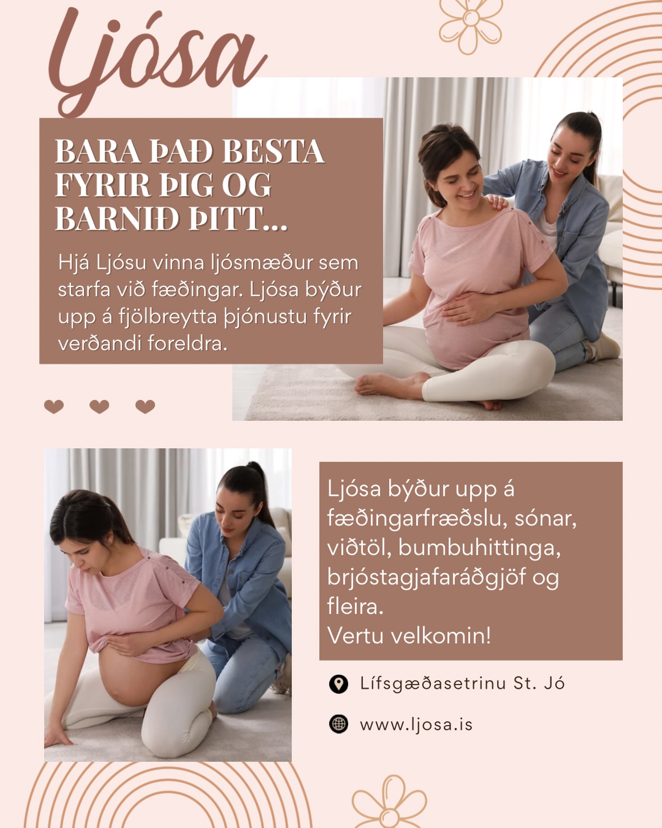 Verið hjartanlega velkomin til okkar 🤍