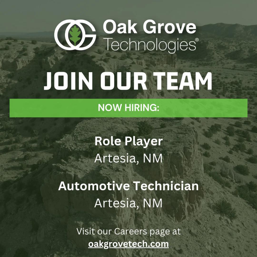๐ช๐ฒ'๐ฟ๐ฒ ๐๐ถ๐ฟ๐ถ๐ป๐ด!
We're looking for dedicated professionals to support critical training at the Federal Law Enforcement Training Center (FLETC) in Artesia, NM.
๐ข๐ฝ๐ฒ๐ป ๐ฅ๐ผ๐น๐ฒ๐:
โข Auto Mechanics
โข Role Players
๐ช๐ต๐ ๐ช๐ผ๐ฟ๐ธ ๐ช๐ถ๐๐ต ๐จ๐?
โข Freedom to grow and learn in dynamic fields.
โข Opportunity to make a real-world impact on law-enforcement training.
โข A culture committed to excellence, integrity, and professional development.
This is an exciting opportunity to contribute to the safety and preparedness of federal law enforcement personnel, and we invite you to join our team. Apply now by scanning the QR code or visit our Careers page for more details: www.oakgrovetech.com/careers/
#OakGroveTechnologies #OurServiceContinues #WeAreHiring #LawEnforcementJobs #FLETC #FederalLawEnforcement