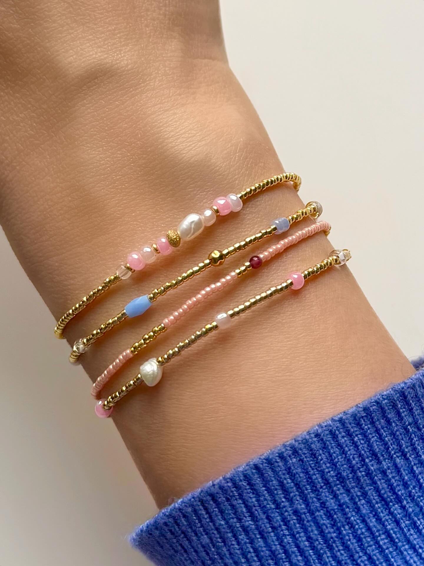 Details ✨
Pink Kiss • Bracelet
Celeste • Bracelet
Daydream • Bracelet
Amarena • Bracelet