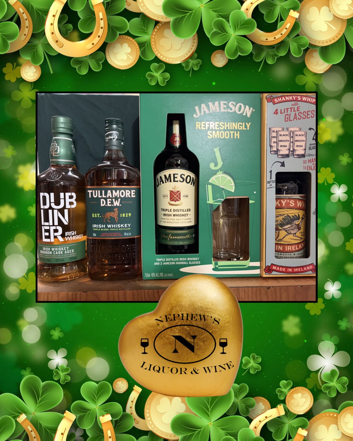 ☘️ Celebrate St. Patrick’s Day with some of Ireland’s finest whiskey. These whiskeys are smooth, with no harsh aftertaste. Perfect for drinking straight or as a mixed drink.
🟢 Dubliner
🟢 Tullamore Dew
🟢 Jameson
🟢 Shanky’s Whip (one of Matt’s new favorites!)
@dublinerwhiskey @tullamoredew @jamesonwhiskey @shankyswhip #lakechamplain#adirondacks#upstateny#montreal#vermont