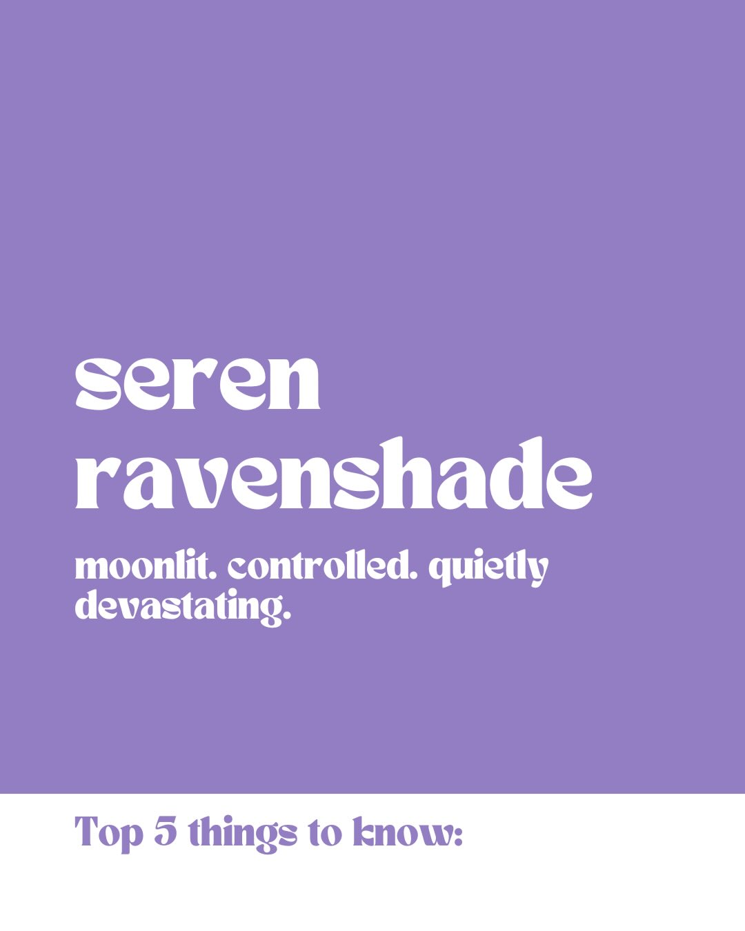 Some characters demand attention the moment they walk into a room.
Seren Ravenshade doesn’t.
She’s the one standing slightly behind the conversation - watching, listening, quietly understanding everything that’s unfolding before anyone else notices.
Seren has spent her life navigating politics, power, and the kind of expectations that shape a person long before they ever get to choose their own path.
She isn’t loud.
She isn’t reckless.
And she definitely isn’t someone you want to underestimate.
Because while everyone else is arguing about power…
Seren is already deciding how to reshape it.
And honestly?
Writing her might be one of my favourite things about this entire world.
Tell me:
Do you love characters who command attention… or the ones who quietly control the entire room? 👀