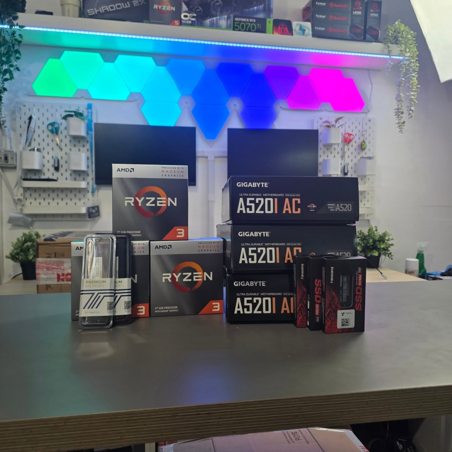 Builds builds builds... 🛠️
The workbench is overflowing! From high-performance gaming rigs to snappy business machines, we’ve got a fresh batch of PCs hitting the bench today.
Whether you need elite frame rates or a reliable workstation for the office, we’re currently unboxing the best from Ryzen, ASRock, and Gigabyte to get the job done. 🚀
Quality components. Clean cable management. Serious power.
#CustomPC #GamingPC #PCBuild #Workstation #AMD