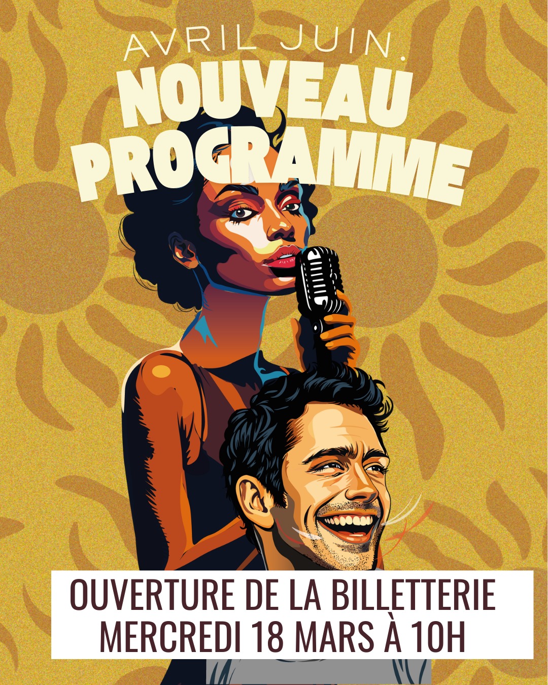 ✨ Nouvelle saison à L’Azile ! 🎉
Billetterie ouverte mercredi 18 mars à 10h— et on est super heureux·ses de vous présenter notre programme théâtre & concerts 2026 ! 🎭🎵
📅 À noter dans vos agendas :
🎶 Ben Racine Band — 25 & 26 mars🎭 Marcelle — 27 & 28 mars
🎭 Mythos & la clé des dieux (Jeune public) — 4 avril (15h & 17h)
🎶 Skyller Saufley — 8 & 9 avril
🎭 Fous Alliés — 10 & 11 avril
🎶Thomas Sarrodie & Bi polar Blues — 23 avril
🎭 Amaïa — 24 & 25 avril
🎶Guilty Delight — 7 mai
🎭 Pourquoi je ne suis toujours pas en haut de l'affiche— 8 & 9 mai
🎶Egidio Juke Ingala— 21 mai
🎶Boney Fields— concert exeptionnel 28 mai
🎭Romain Oliviero "Ailleurs"— 29 & 30 mai
🎶Nico Wayne Toussaint— 4 juin
🎭La journée de la femme — 5 & 6 juin
🍷 Et comme toujours… avant chaque spectacle, profitez d’un moment convivial autour de nos planches, tartes et salades à partir de 19h !
👉 Réservez vos places à partir de mercredi prochain 🎟️✨
https://www.lazile.org/billetterie