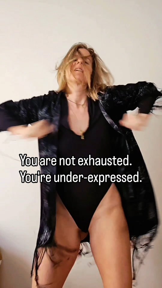 Your body isn't exhausted.
Your body is under-expressed.
How much energy do you spend daily swallowing down your words, your emotions and your authentic expression?
How much time do you spend with analyzing and processing?
I know sister, you are doing the work.
But a part of you still doesn’t feel fully (e.rotically) alive.
You keep holding yourself back- in life, in love & in the bedroom.
You don't need more tools, you need more Embodiment: raw, unfiltered, unapologetic self expression of all of yourself.
The Untamed Woman Initiation is your 5 Day Embodiment Immersion for the woman, who is ready to drop the good girl, performative femininity and pleasing.
Embody your authentic self - emotionally, sensually and e.rotically.
The world doesn’t need more perfect women, but more authentic women
The Untamed Woman Initiation
5 Days of radical self expression, pleasure & sisterhood
🗓 9th - 13th May, Aljezur (Portugal)
Early Bird until 15th March
Registration link in bio