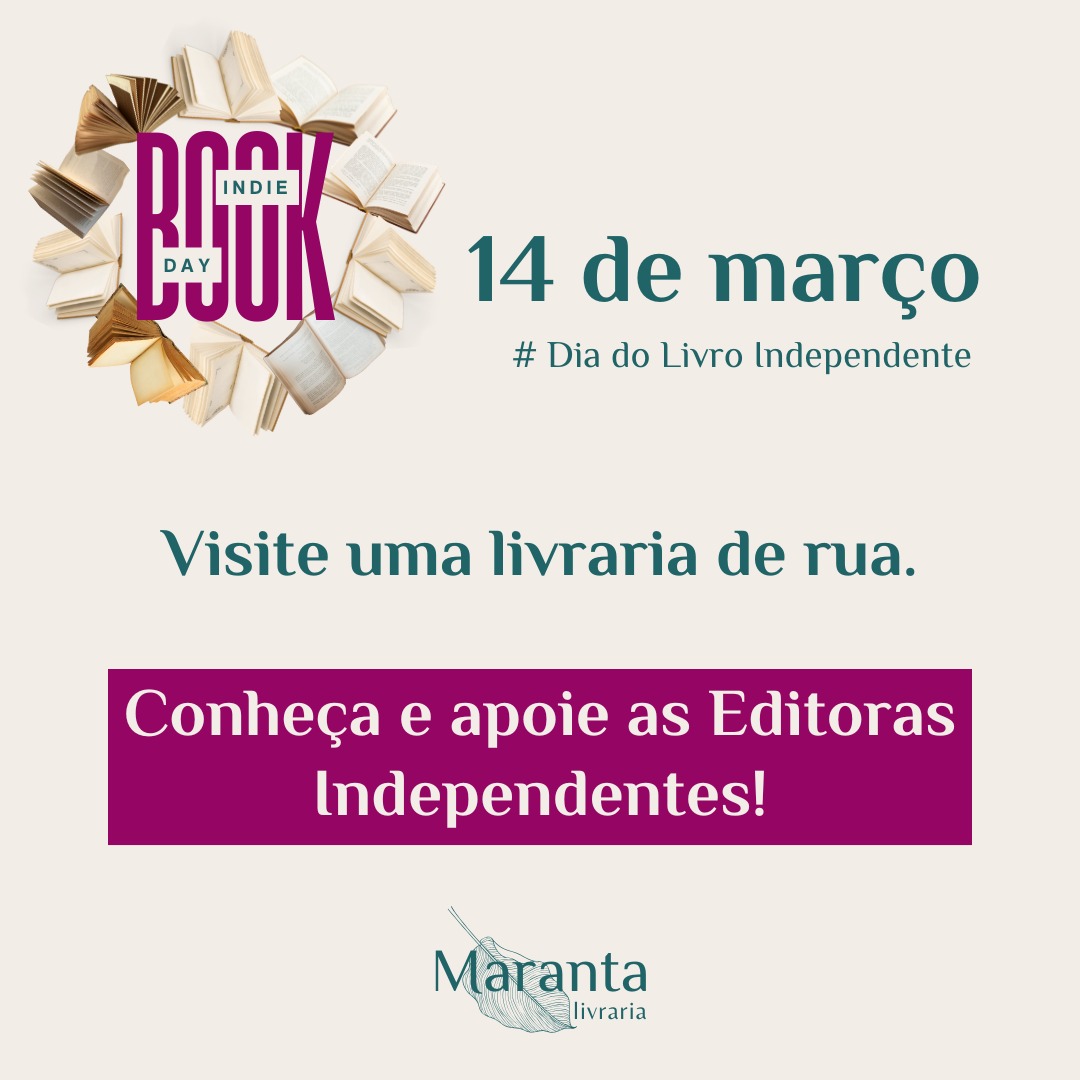 Valorize a bibliodiversidade!
Vem para a Maranta conhecer Editoras que você não encontra em qualquer lugar!
#indiebookday2026 #livrariaindependente #livrariaderua