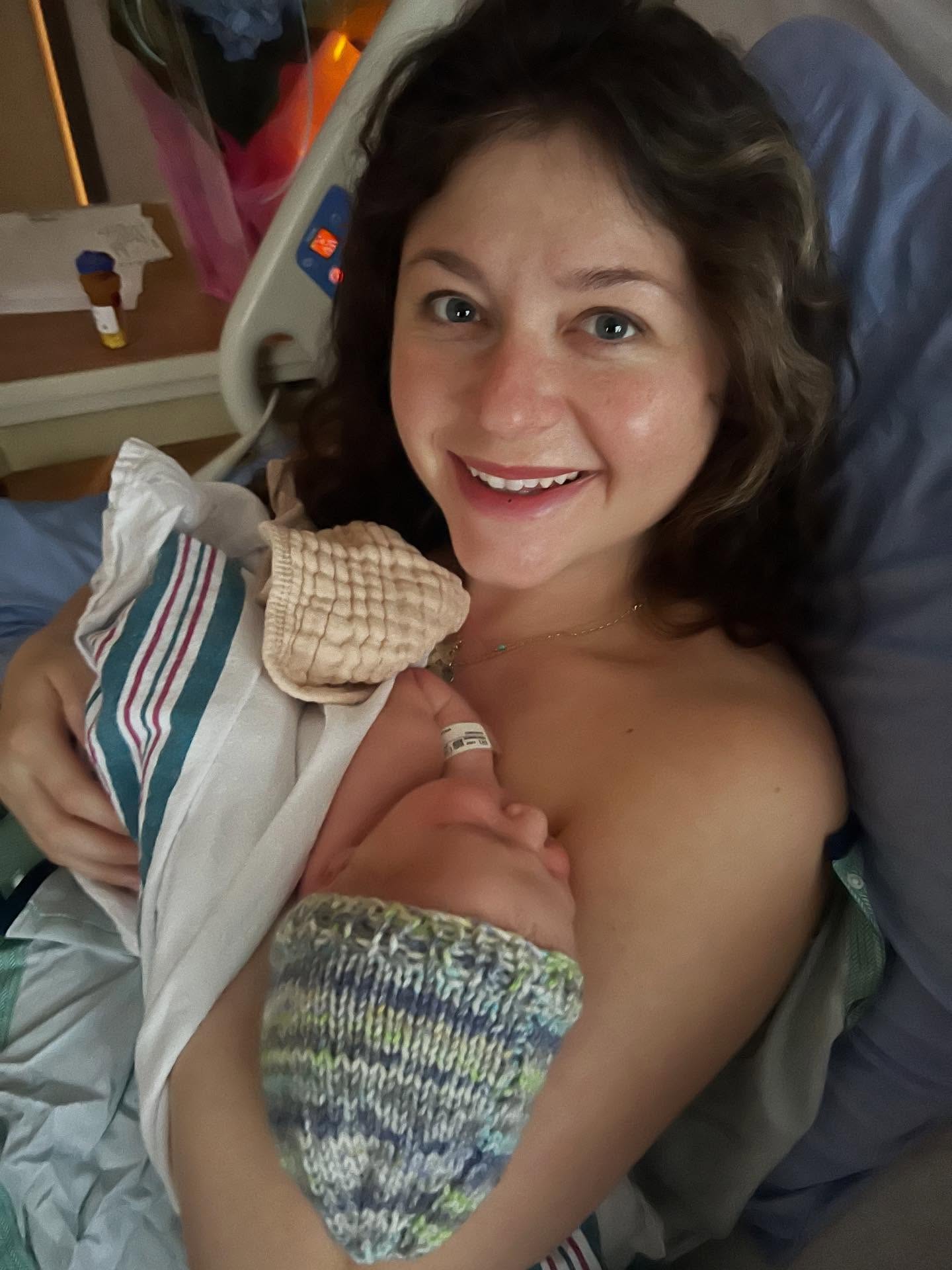 Our sweet angel, Teddy 🩵 You are the greatest thing that’s ever happened to me. You are my deepest love, my greatest pride and my biggest accomplishment. I can’t imagine loving anything more or being more proud of what we created. As soon as I saw you my whole brain and heart shifted- you are the most important thing in my life. I promise to love you with all my heart, care for you with everything I have, walk through life by your side supporting you every step of the way, and to always have a home filled with love and happiness for you. Thank you for choosing us to be your parents. Being your mommy has already been the greatest thing in my entire life 😭❤️