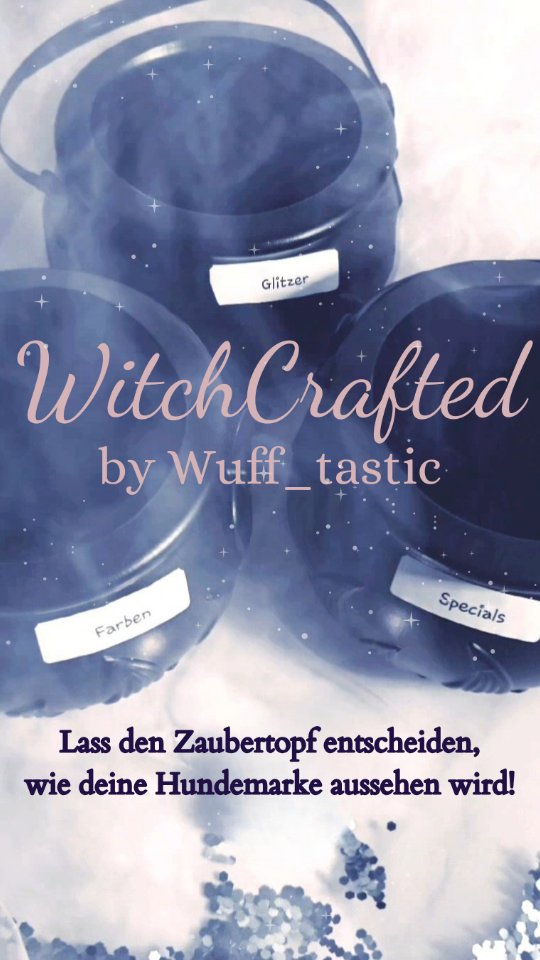 WitchCrafted wo der Zaubertopf entscheidet, welche Marke dein Hund tragen wird 💫
#schicksal #überraschung #mut #hundeaccessoires