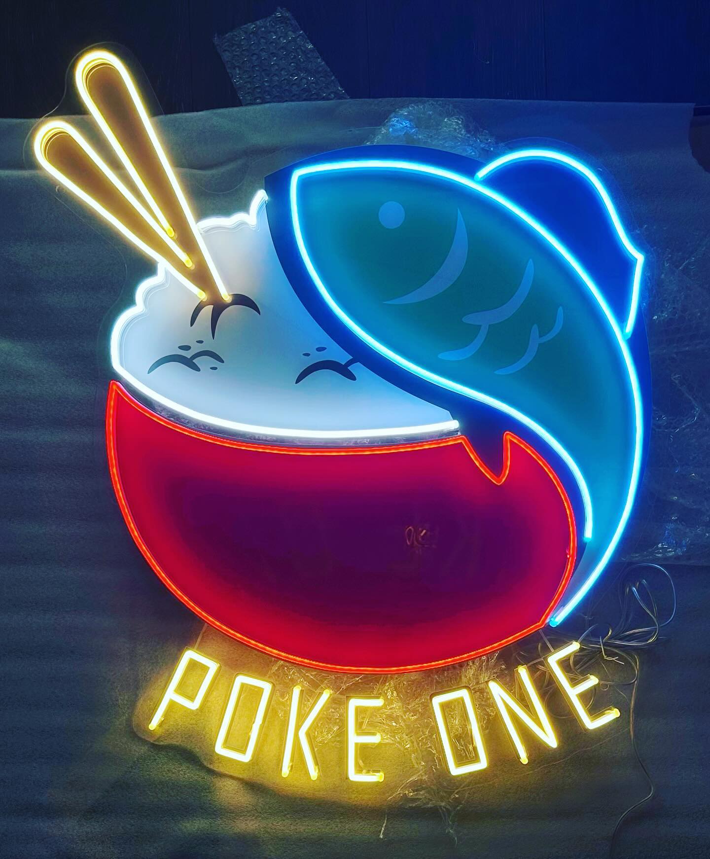 Pop art neon sign